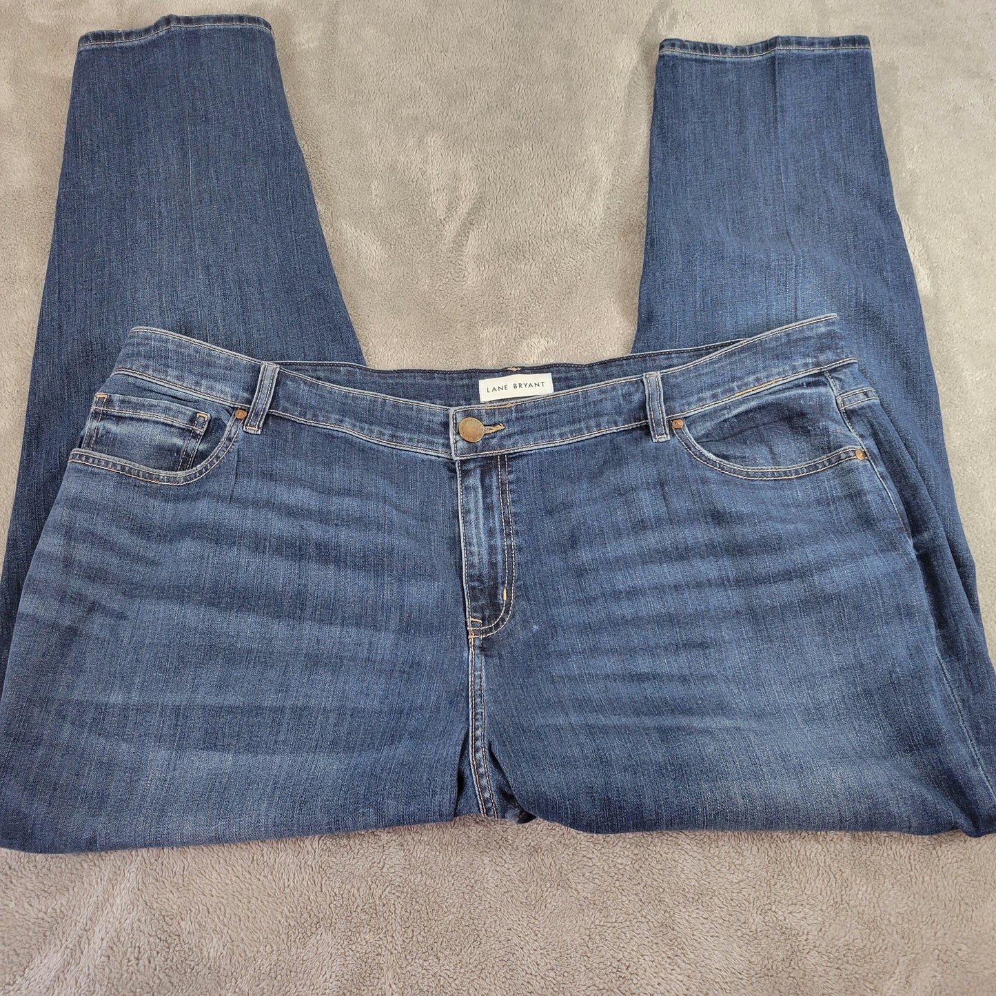 Lane Bryant Flex Magic Boyfriend Jeans 22 Plus Dark Wash Denim Stretch SL134E