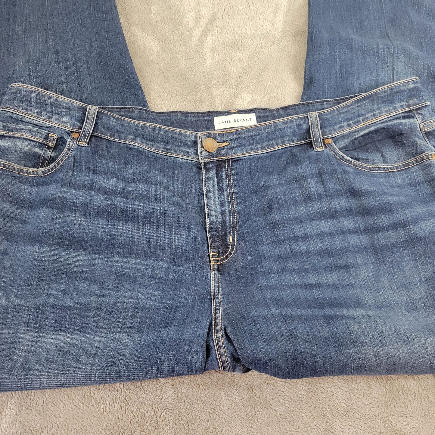 Lane Bryant Flex Magic Boyfriend Jeans 22 Plus Dark Wash Denim Stretch SL134E