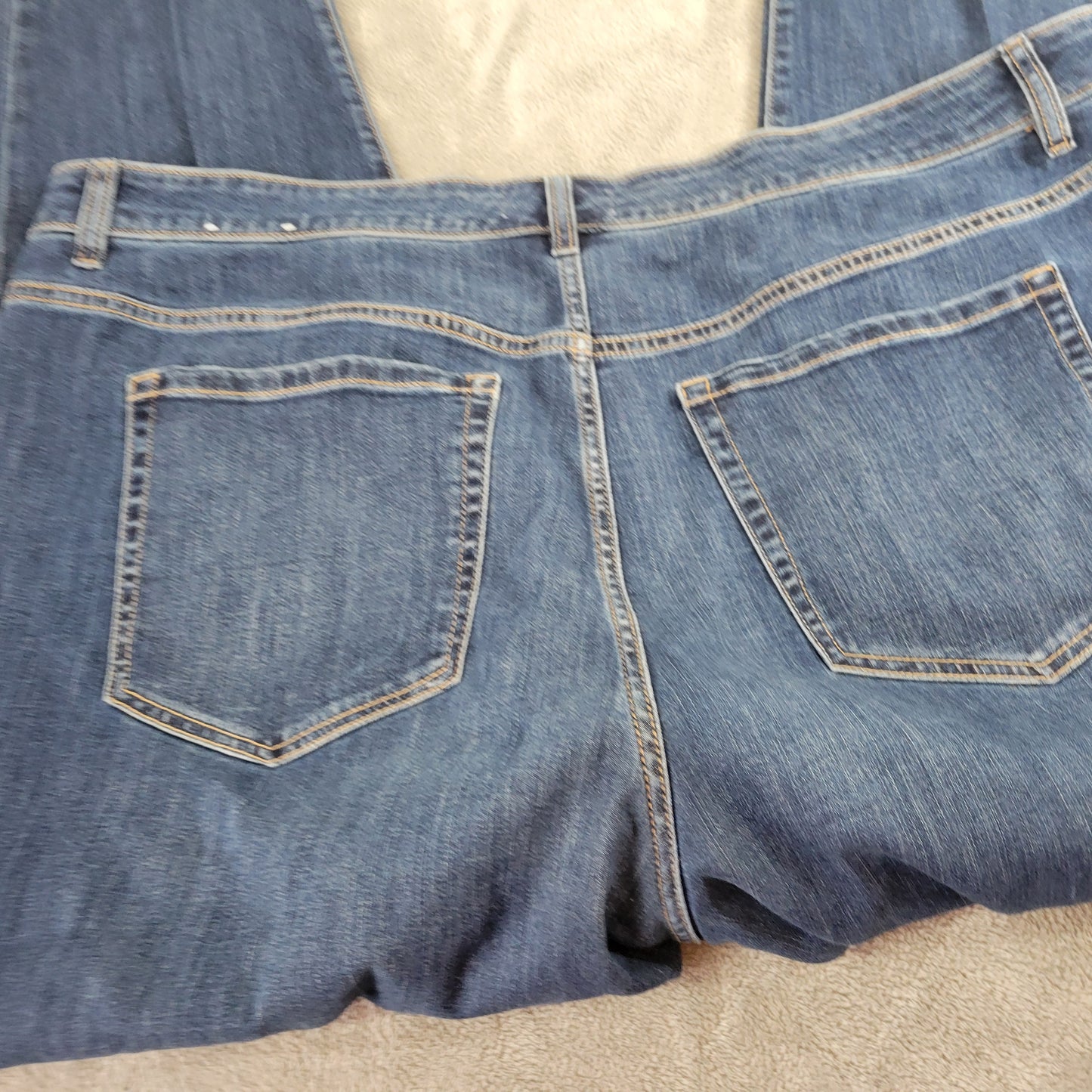 Lane Bryant Flex Magic Boyfriend Jeans 22 Plus Dark Wash Denim Stretch SL134E