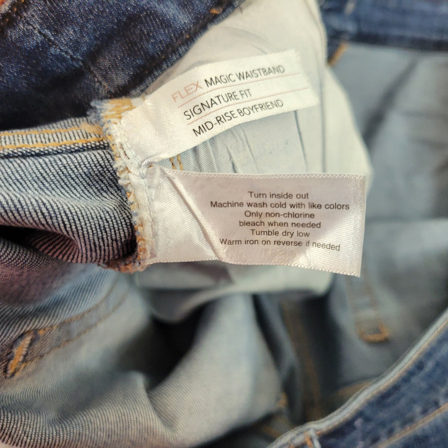 Lane Bryant Flex Magic Boyfriend Jeans 22 Plus Dark Wash Denim Stretch SL134E