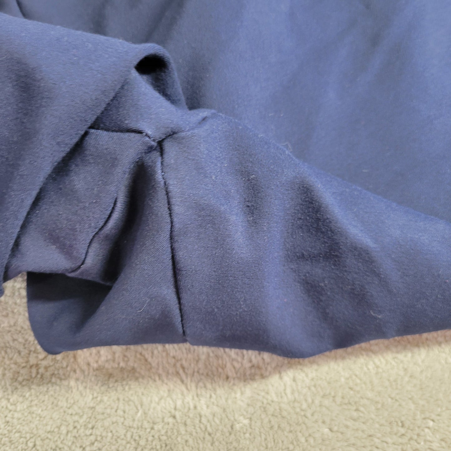 Susan Graver Womens Pants 3X Blue Straight Leg Knit Pull On Stretch BLU64E