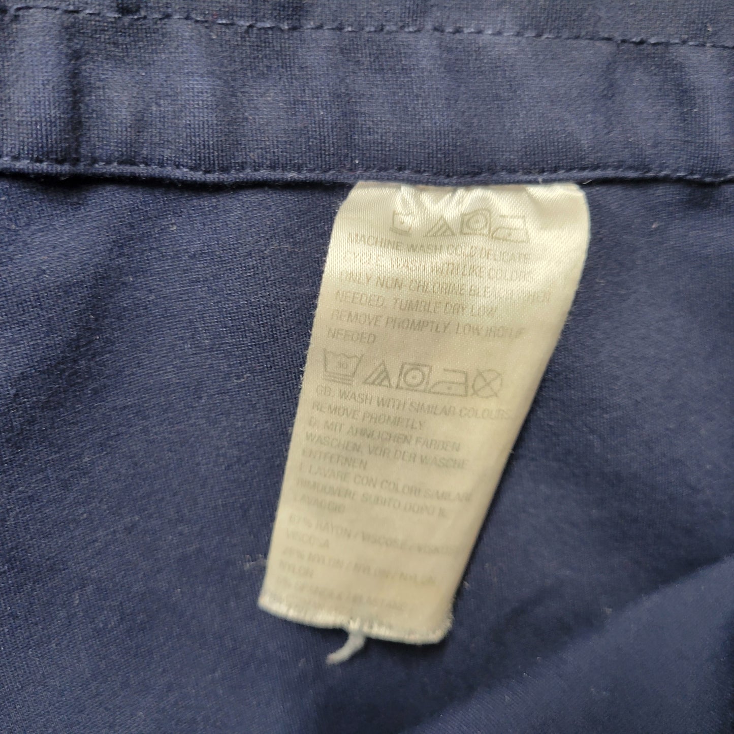 Susan Graver Womens Pants 3X Blue Straight Leg Knit Pull On Stretch BLU64E