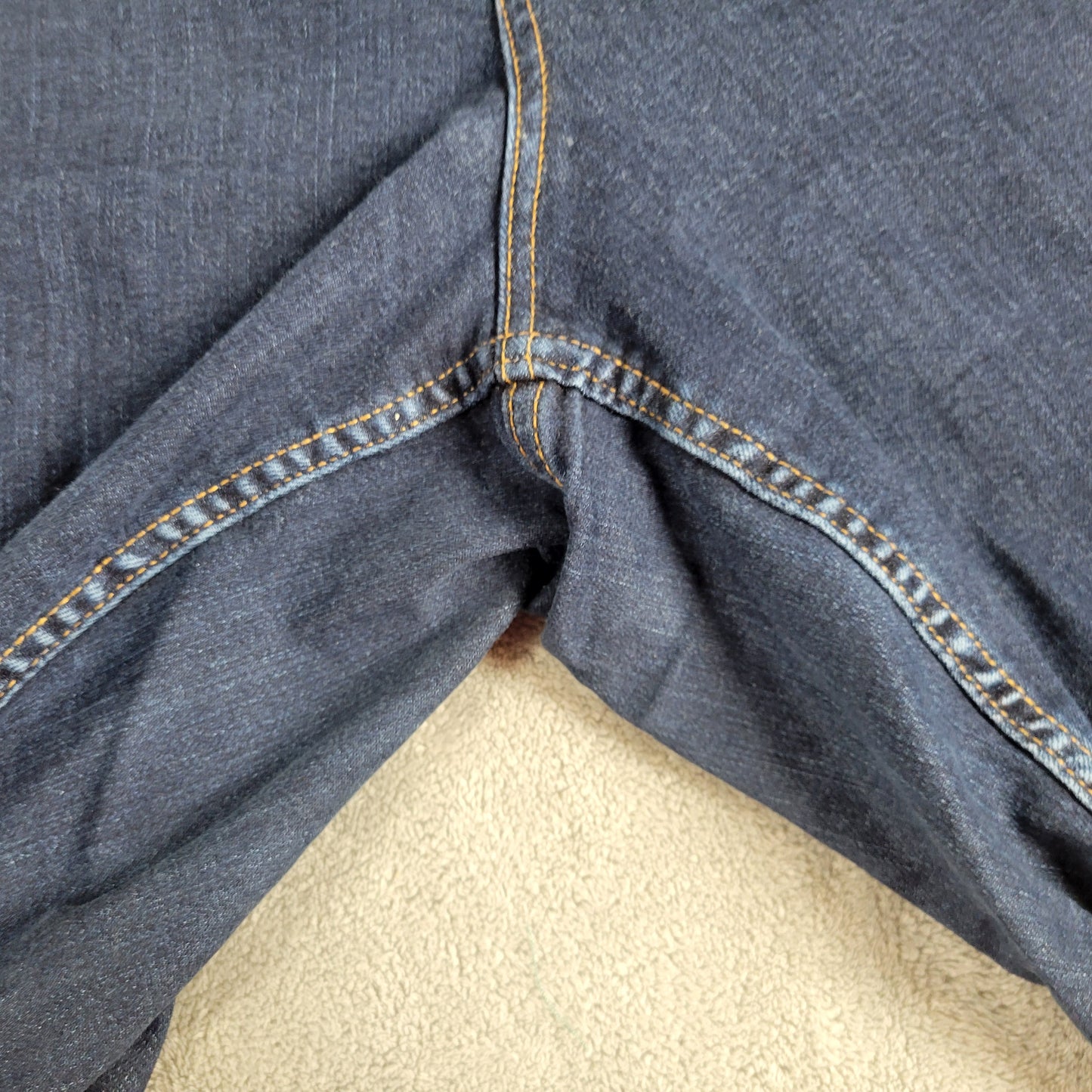 St John's Bay Womens Bermuda Shorts Size 24W Dark Wash Denim Stretch SHO6E