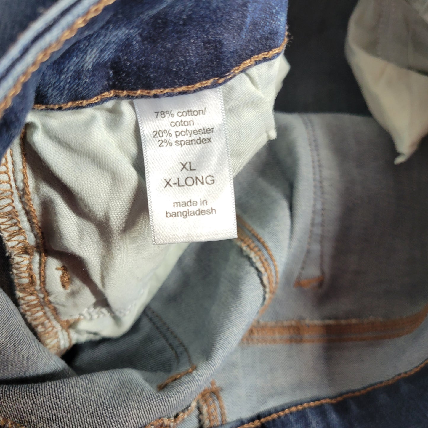 Maurices M Jeans Womens Skinny XL X-Long Dark Wash Distressed Tall SKI10E