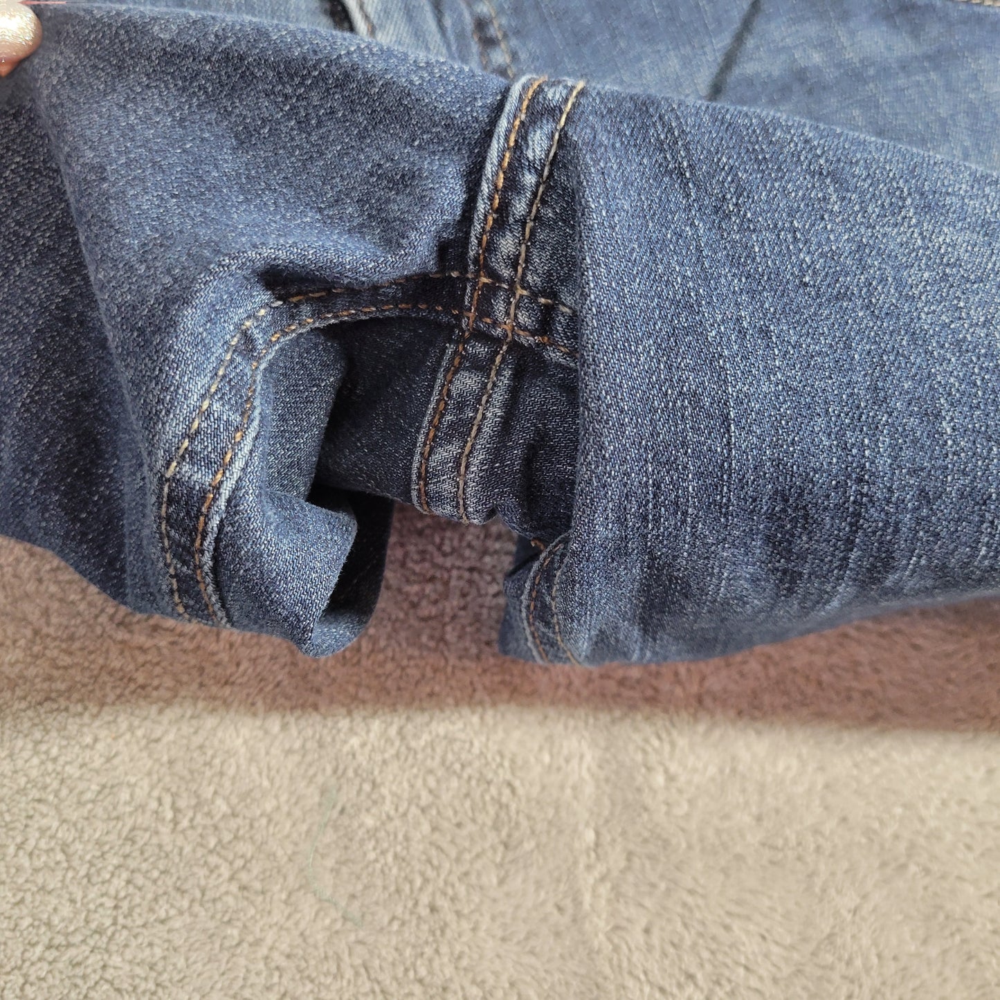 Lee Riders Dark Wash Denim Capri Jeans 20 Plus Stretch Elastic Waist CAP4E