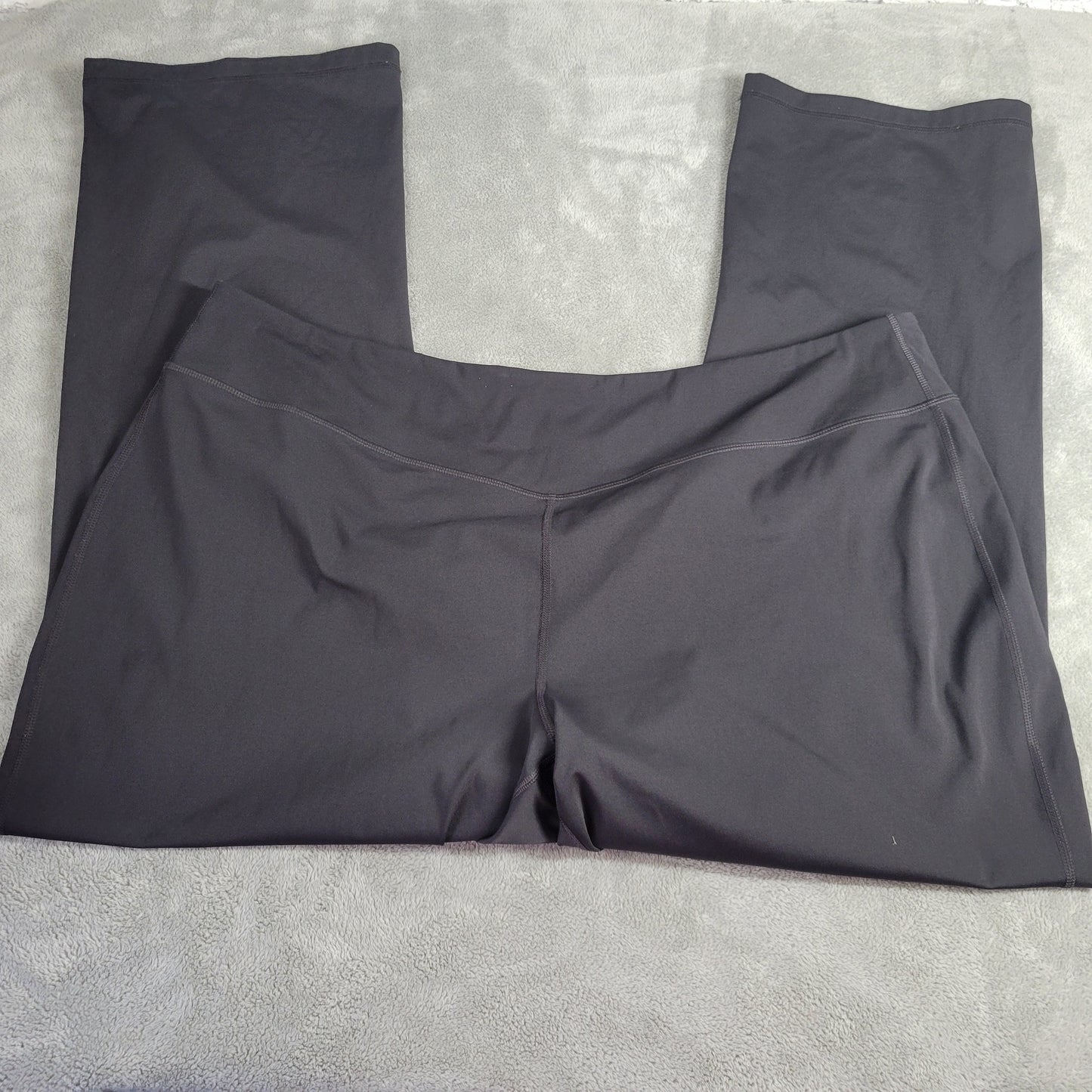Tek Gear Black Leggings 4X Plus Activewear Stretch Elastic Waist Pants BLA24E