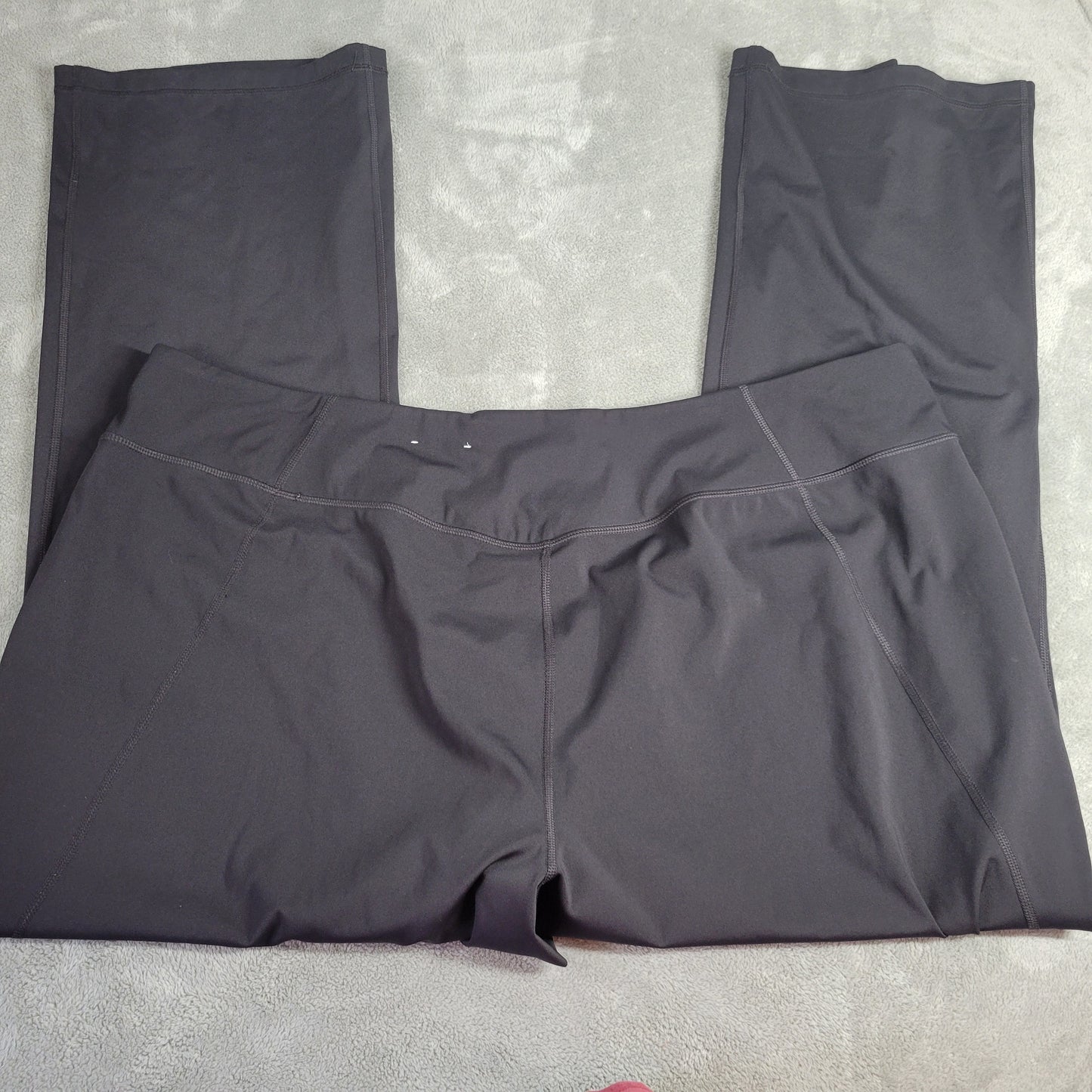 Tek Gear Black Leggings 4X Plus Activewear Stretch Elastic Waist Pants BLA24E