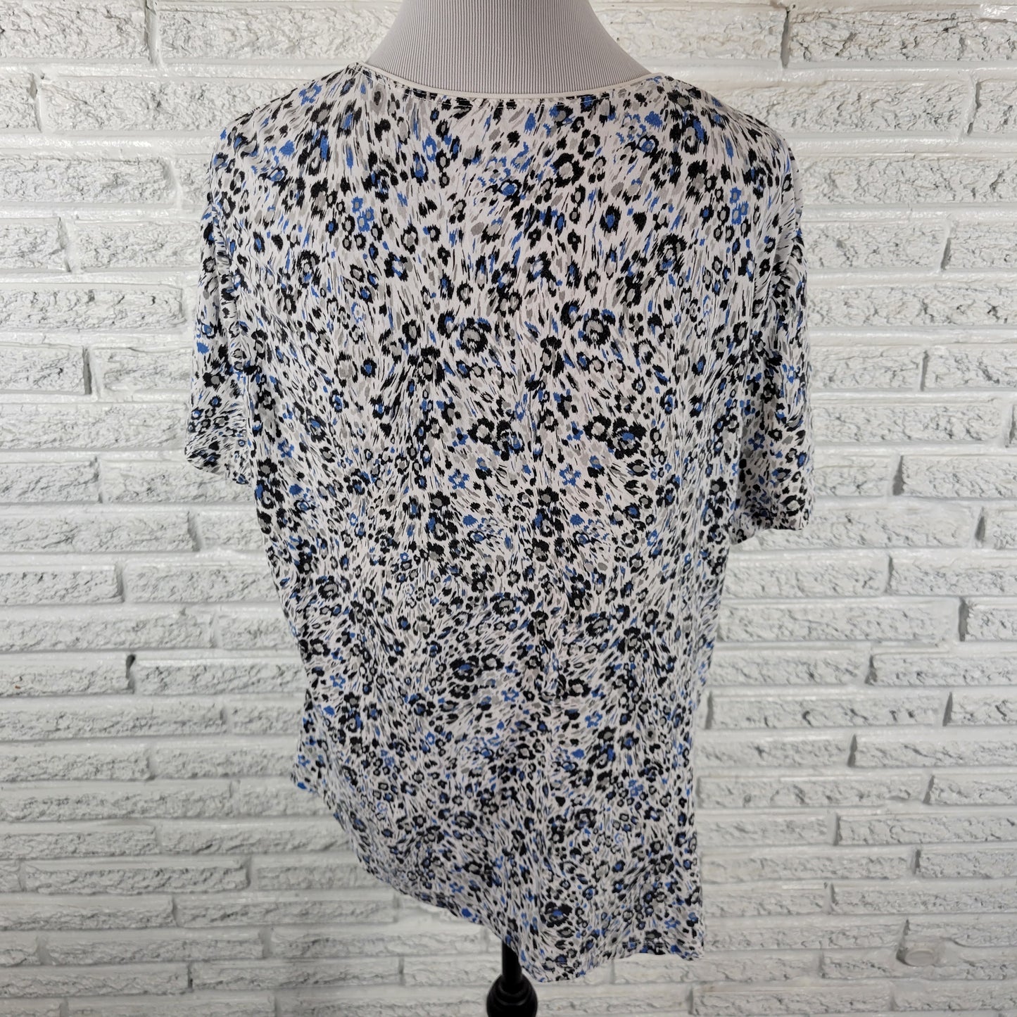 Apt 9 Top XL Womens Gray Studded Pullover Knit Shirt Edgy Long Sleeve GRA58E
