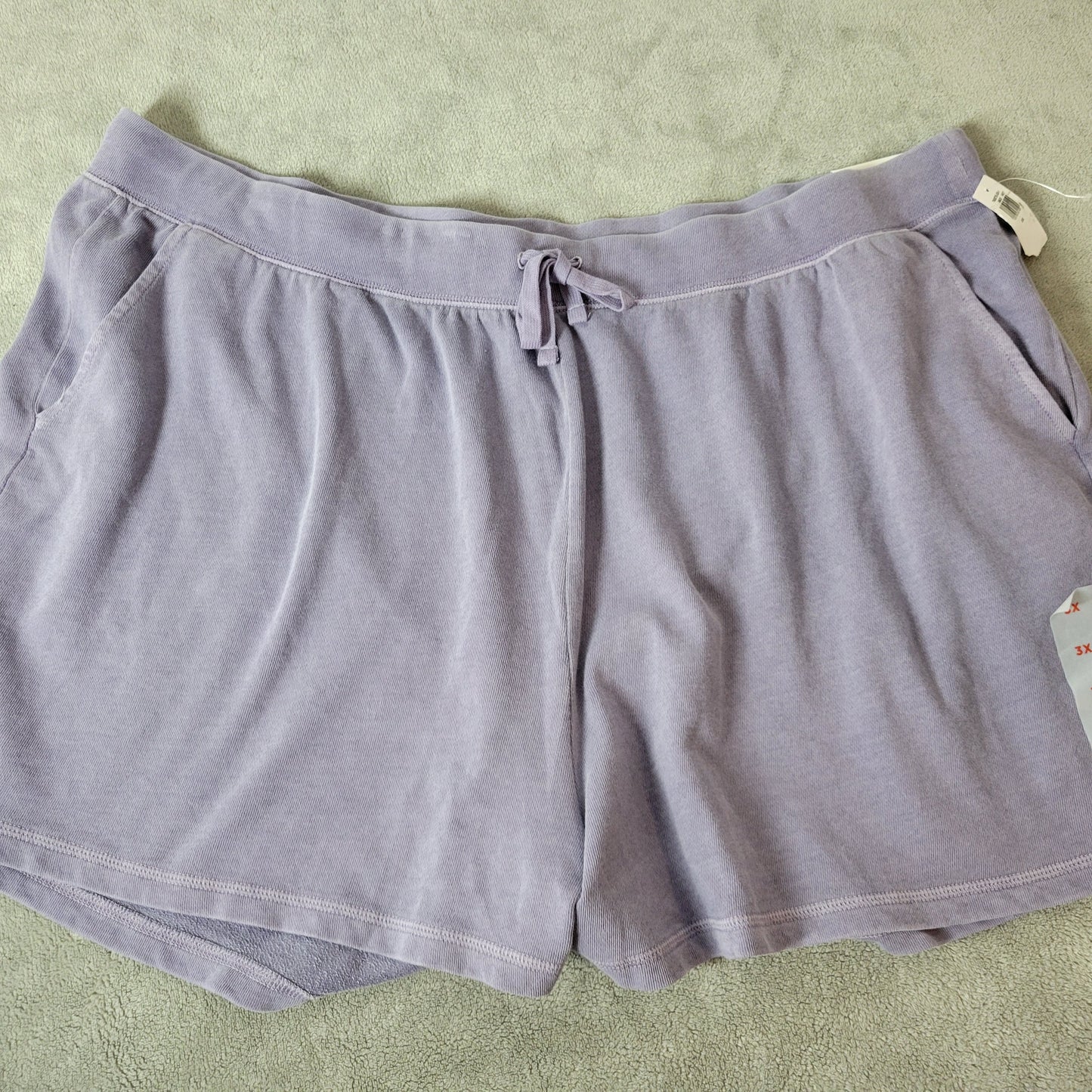 Old Navy Knit Athletic Shorts 3X Plus Size Lavender Purple Drawstring PUR72E