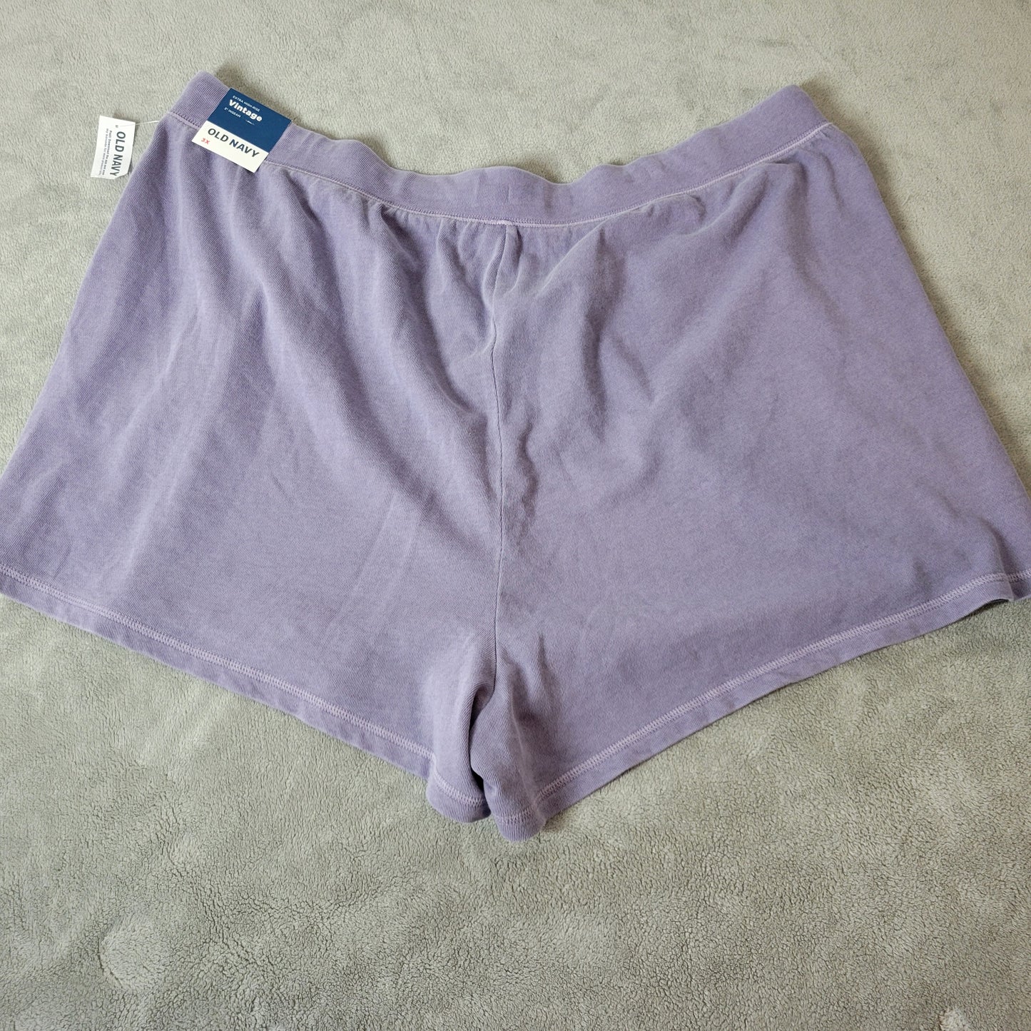 Old Navy Knit Athletic Shorts 3X Plus Size Lavender Purple Drawstring PUR72E