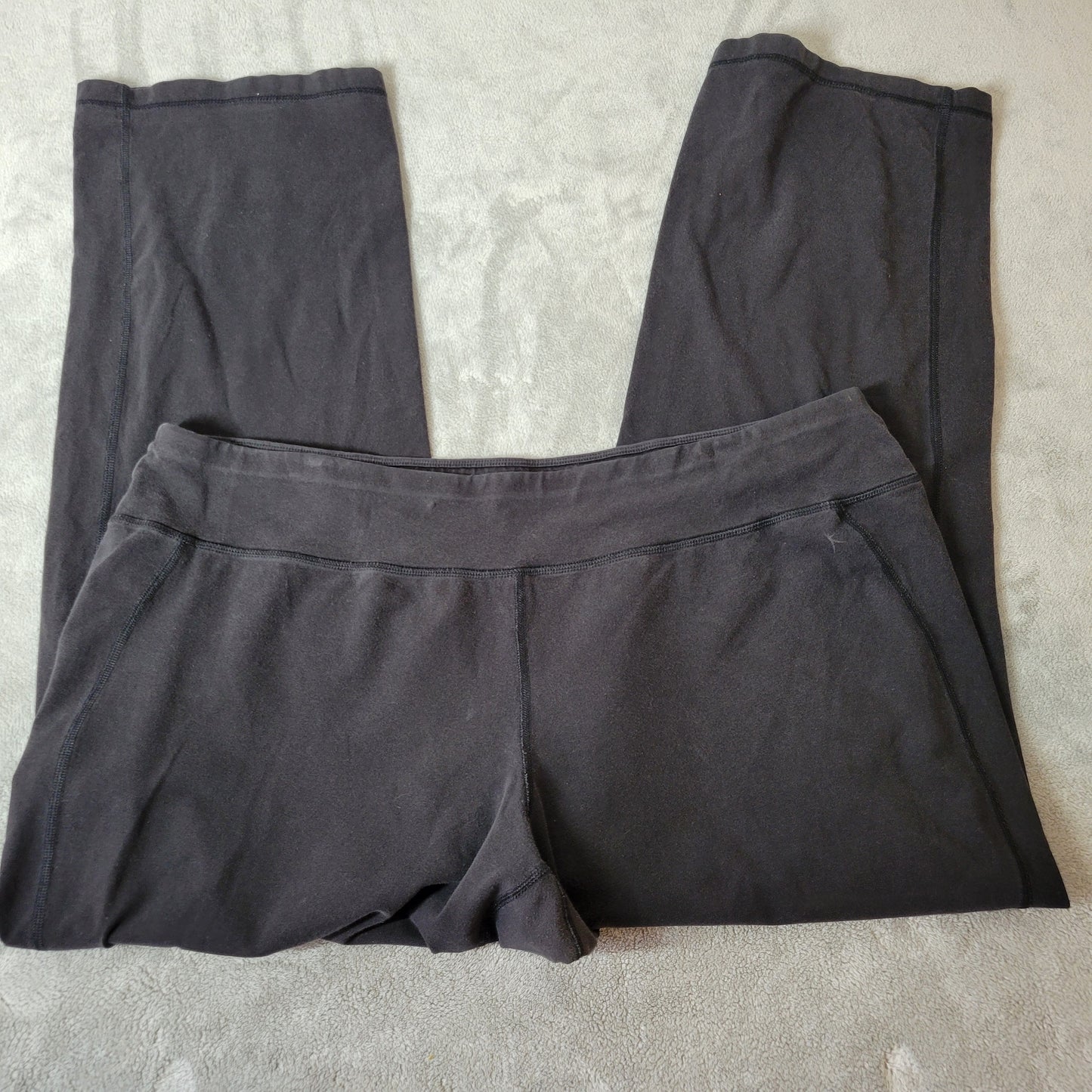 Danskin Now Leggings 3X Womens Black Pull On Elastic Waist Yoga Pants BLA117E