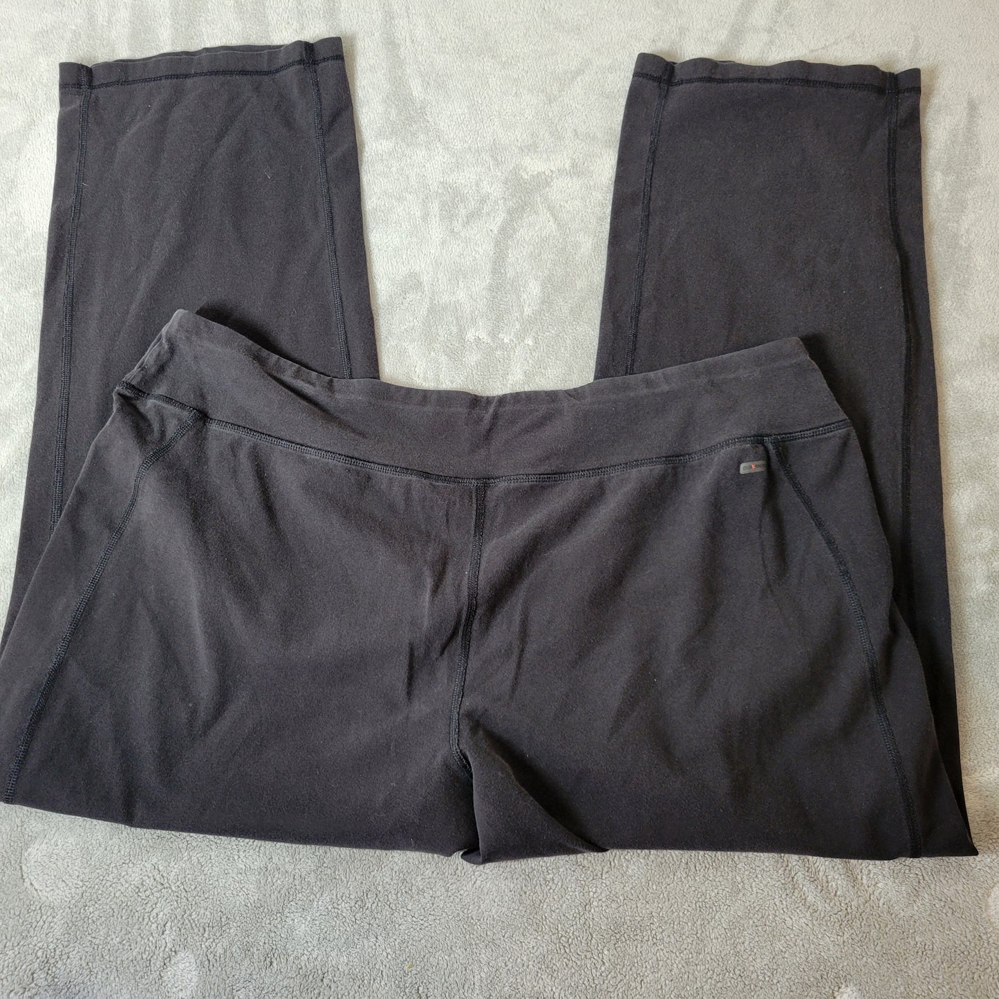 Danskin Now Leggings 3X Womens Black Pull On Elastic Waist Yoga Pants BLA117E