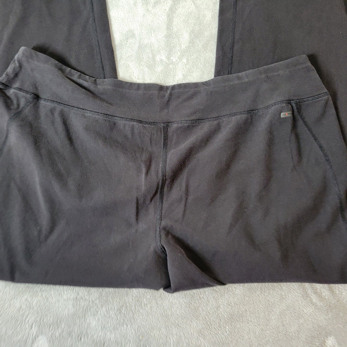 Danskin Now Leggings 3X Womens Black Pull On Elastic Waist Yoga Pants BLA117E