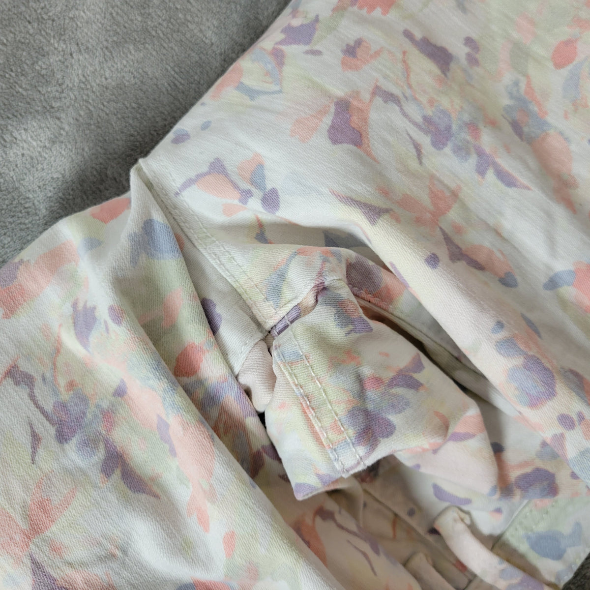 Gloria Vanderbilt Skimmer Shorts 24W Womens Floral Denim Pastel SH015E