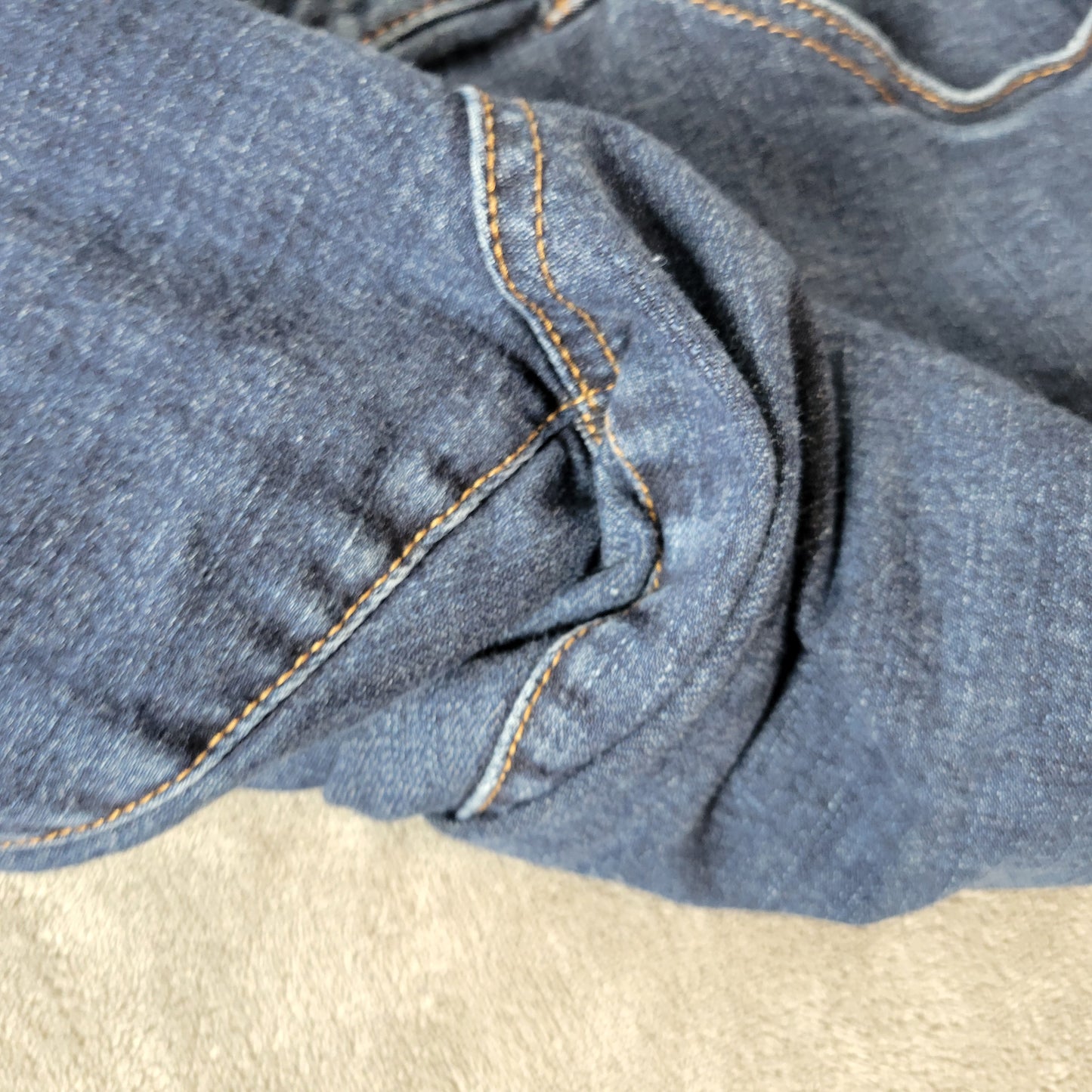 Venezia Jeans 28 Petite Womens Dark Blue Wash Straight Leg Stretch Denim SL62E