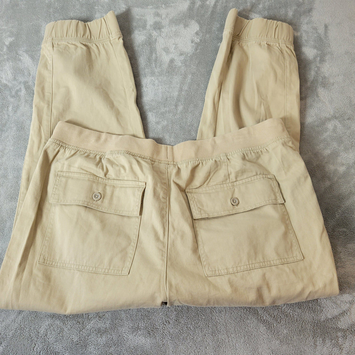 St John's Bay Jogger Pants XXL Womens Beige Pull On Drawstring C19E