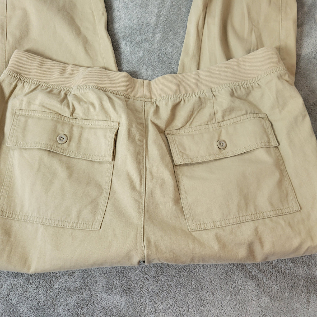 St John's Bay Jogger Pants XXL Womens Beige Pull On Drawstring C19E
