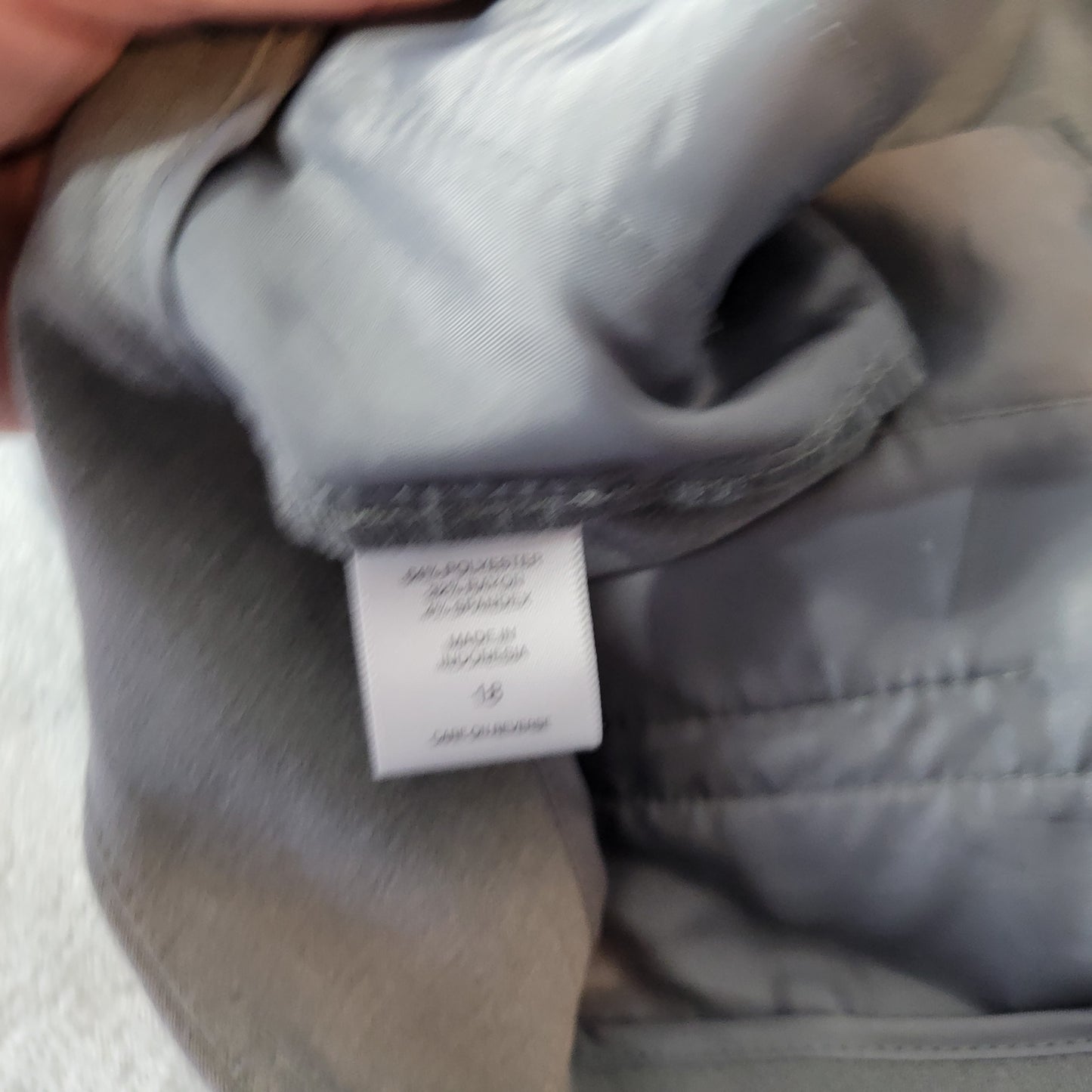 New York & Co Dress Pants 18 Womens Gray Straight Leg Stretch Work GRA75E
