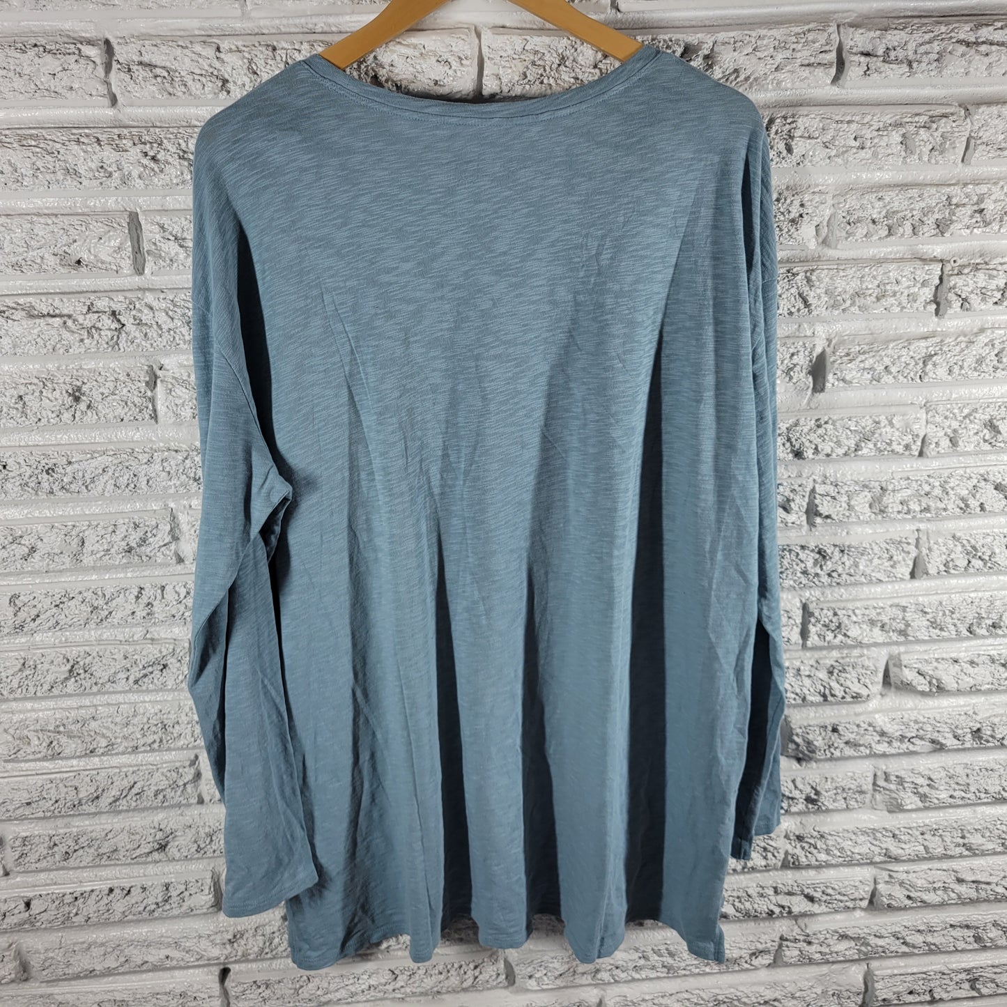 Life Is Good Tee XL Blue Long Sleeve 100% Cotton Crew Neck Pullover BLU66E