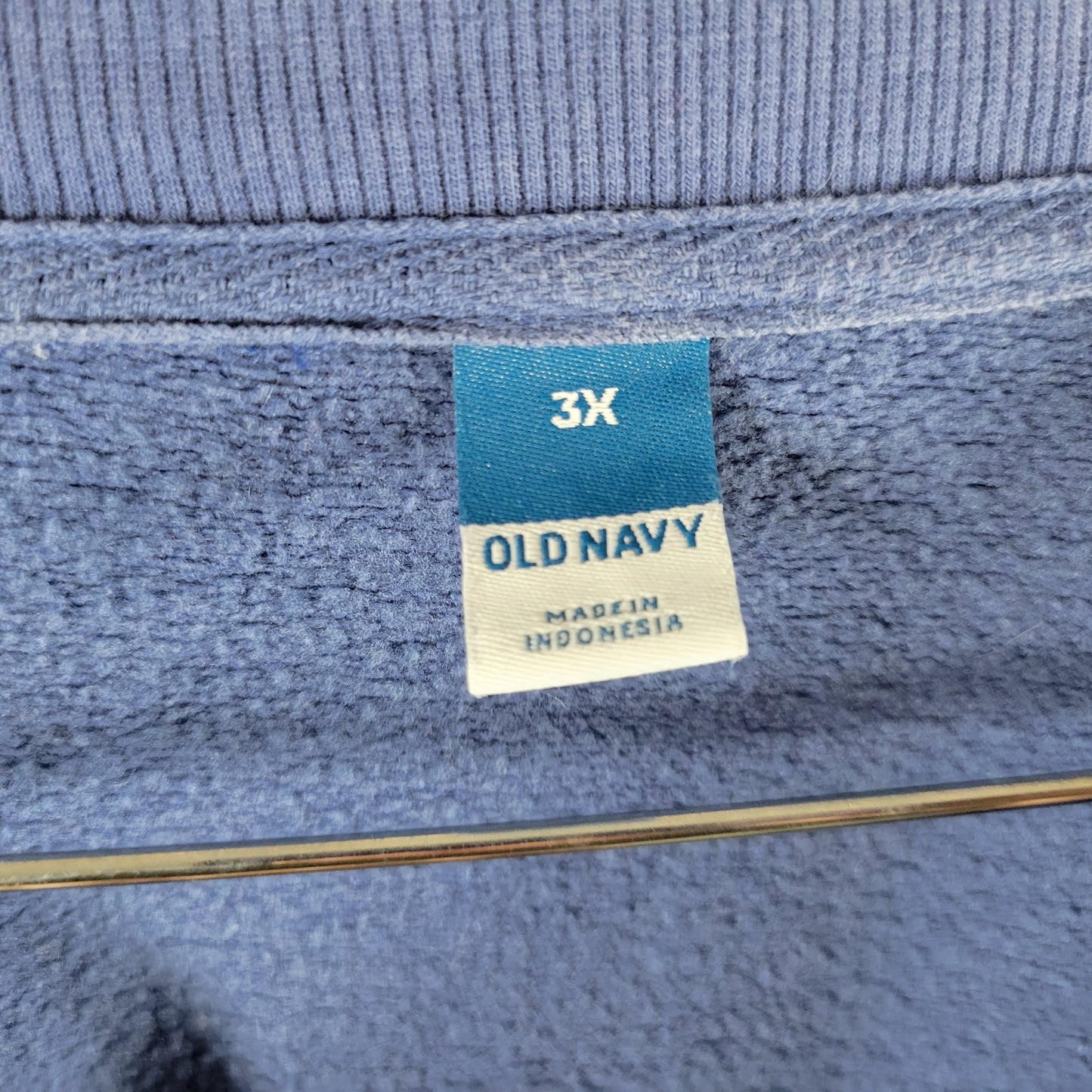 Old Navy Laid Back Easy Going Crop Sweatshirt 3X Blue Crew Neck SWE117E