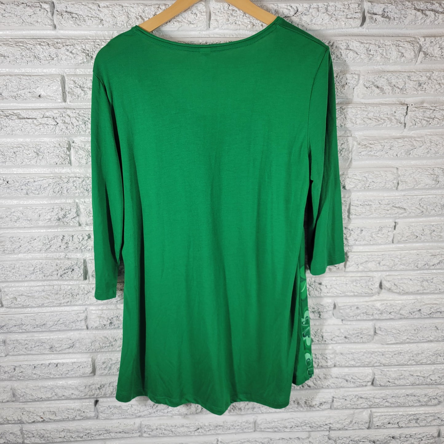 Mac & Belle Womens Tee XL Green Shamrock Studded St Patricks Day Top GRE11E