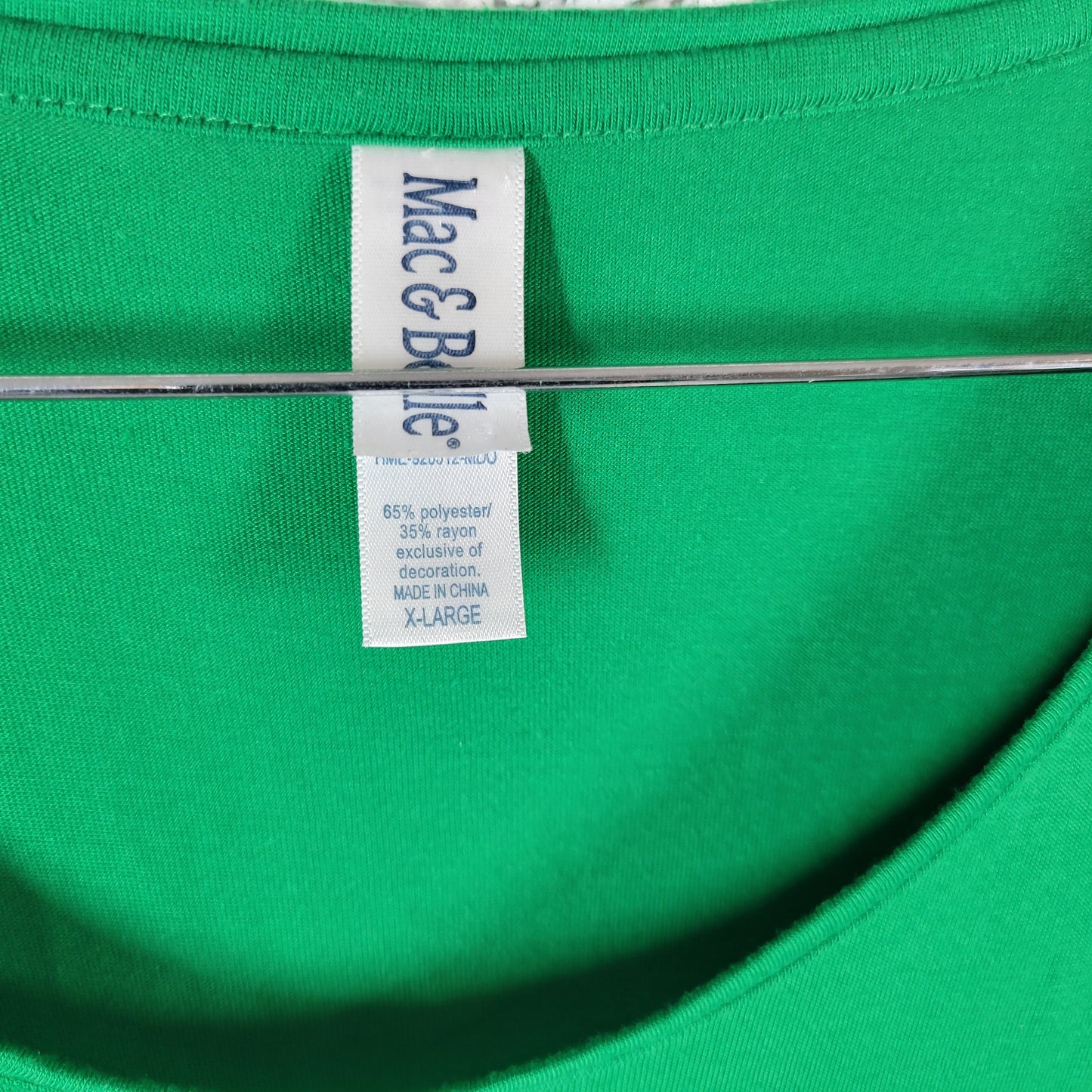 Mac & Belle Womens Tee XL Green Shamrock Studded St Patricks Day Top GRE11E