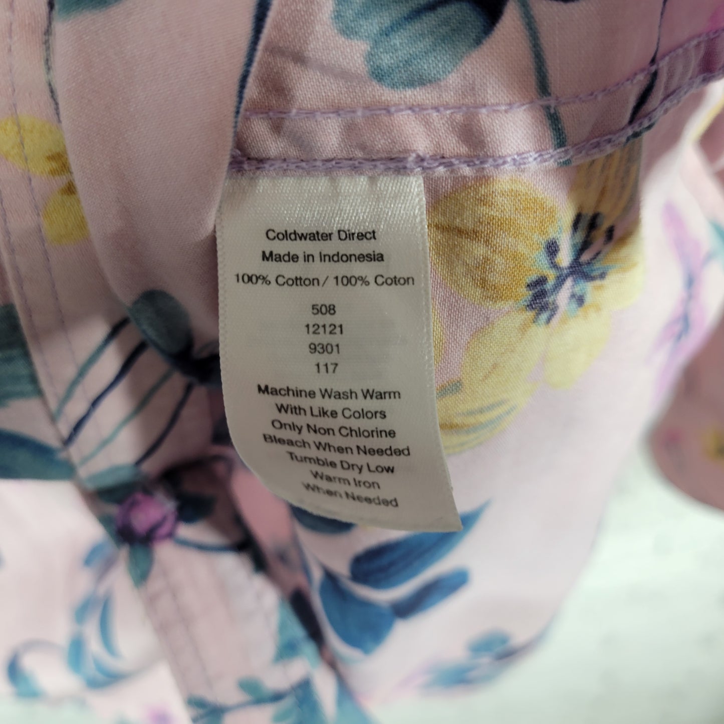 Coldwater Creek Womens Top 3X Floral Button Up Shirt 100% Cotton FLO253XE