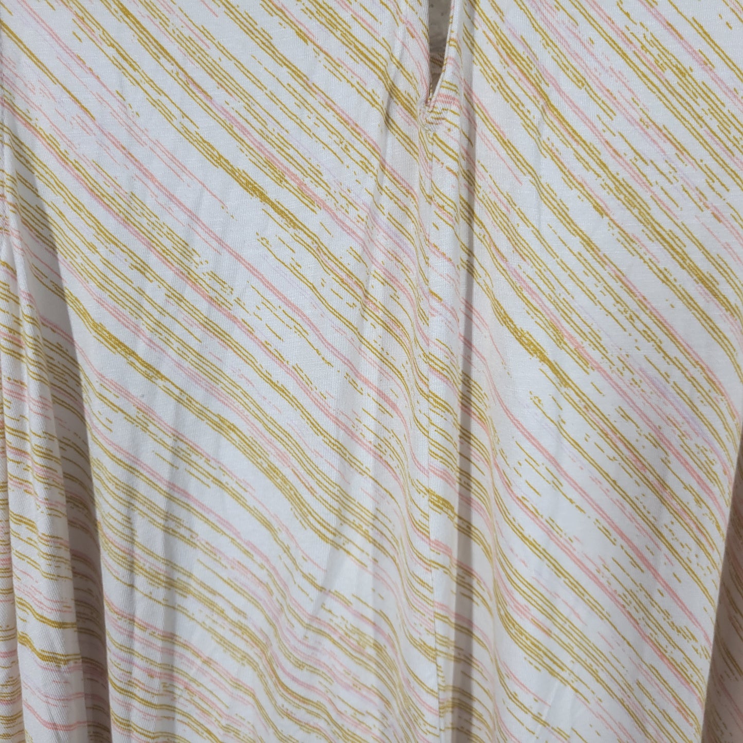 Apt 9 Women Tank Top XL Pink Gold Stripe Pullover Sleeveless Summer STR139E