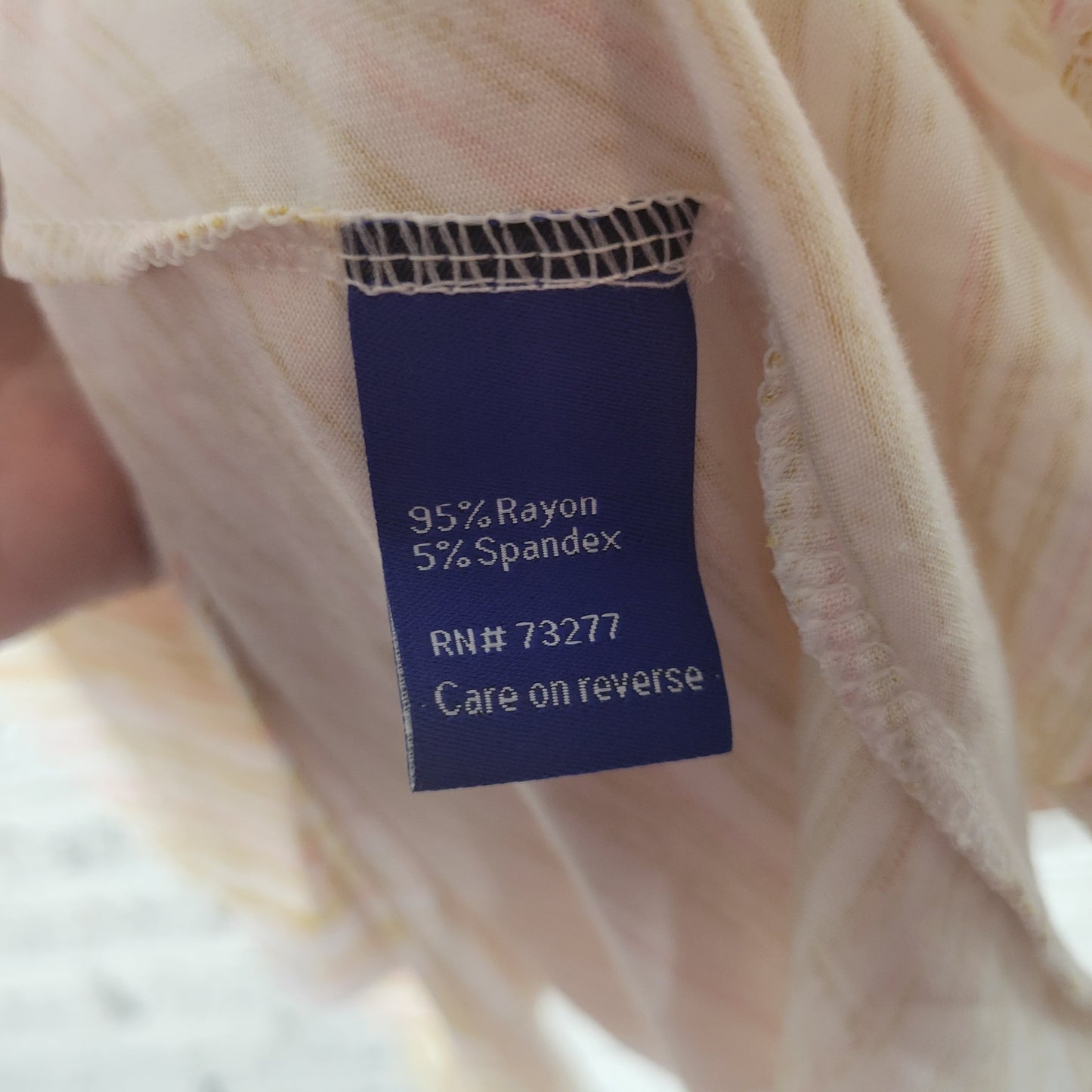 Apt 9 Women Tank Top XL Pink Gold Stripe Pullover Sleeveless Summer STR139E