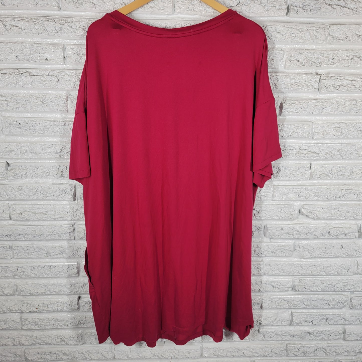 Secret Treasures Pajama Top Womens 2X 3X Plus Pink Glitter NOV137E