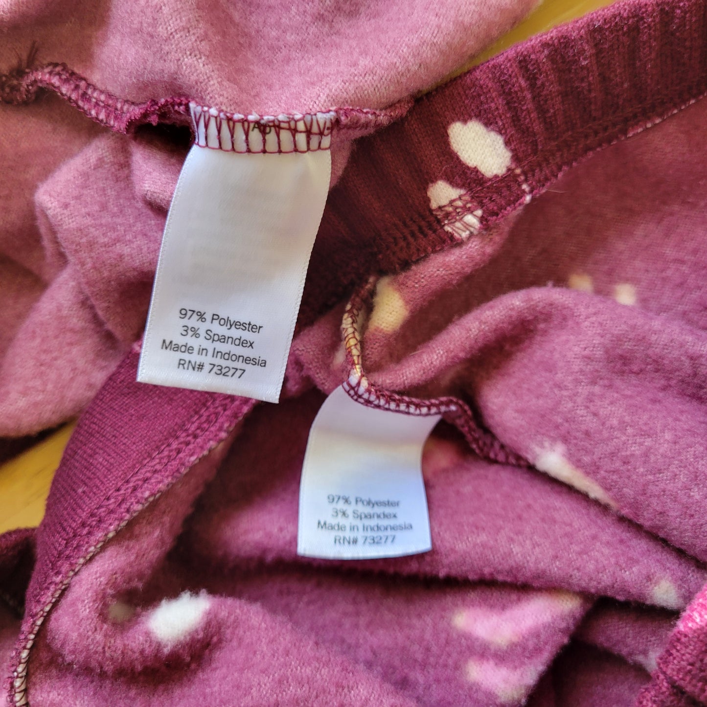LC Lauren Conrad XL Pajama Set Maroon Feline Cat Winter Beanie Mittens BUR13E
