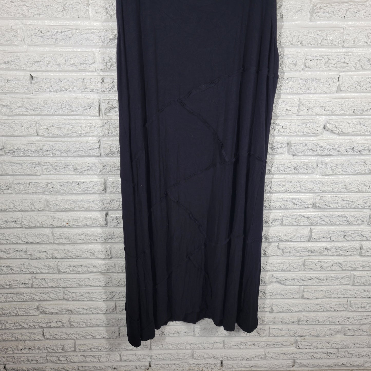 Avenue Womens Tank Midi Dress 30 32 Black Pintuck Sleeveless Rayon BLA89E
