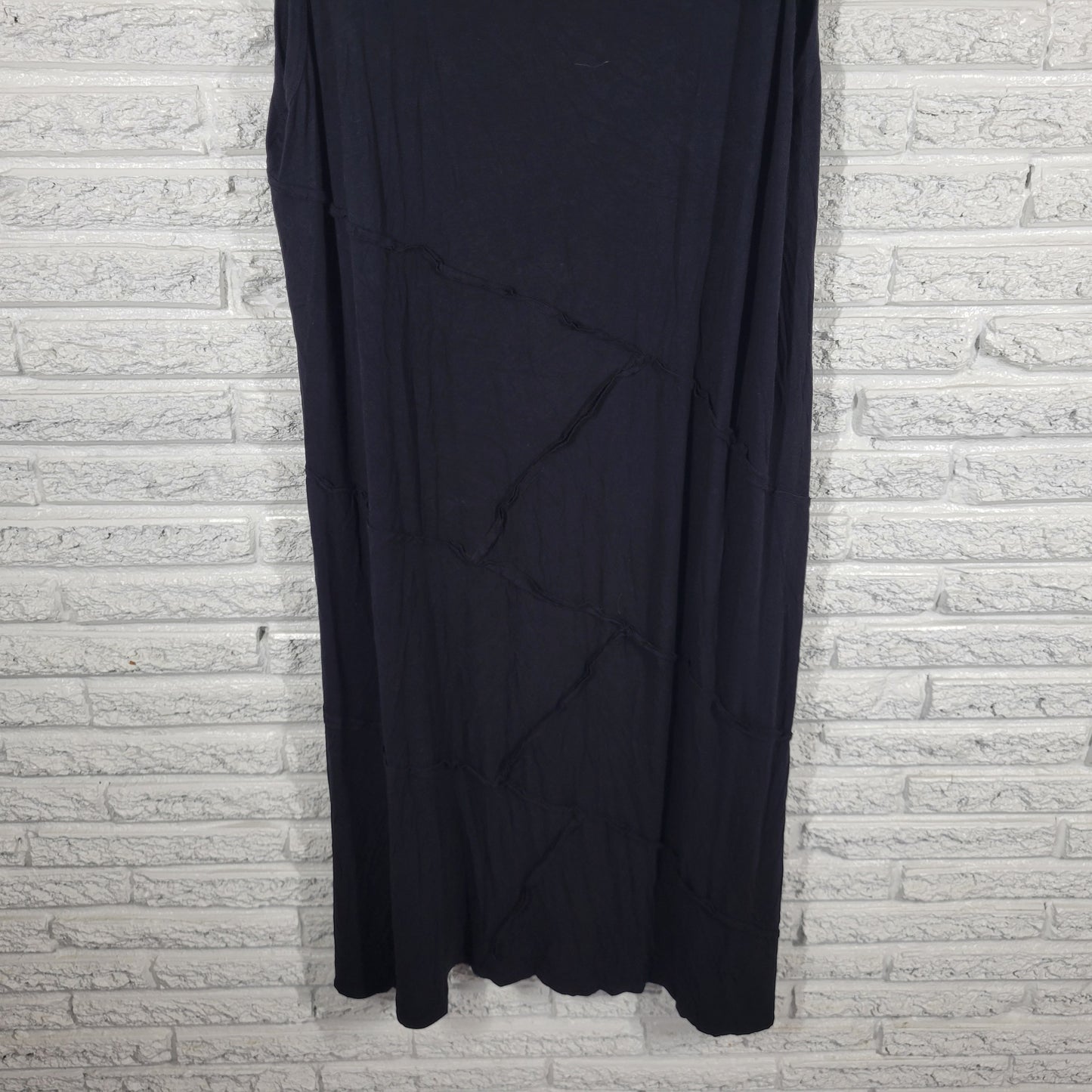 Avenue Womens Tank Midi Dress 30 32 Black Pintuck Sleeveless Rayon BLA89E