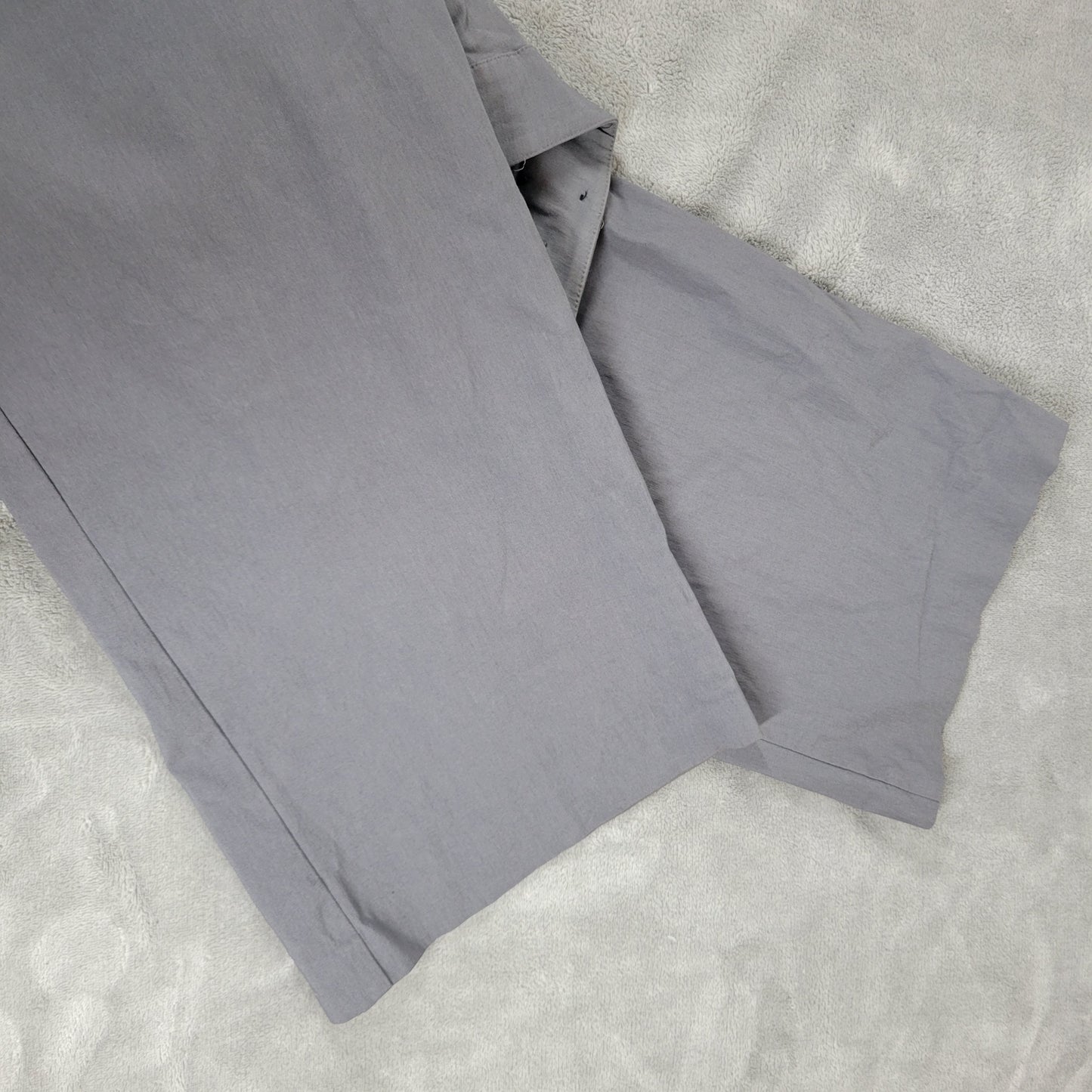Lane Bryant 20P Gray Dress Pants Straight Leg Stretch Zip 36W 27L Petite GRA50E
