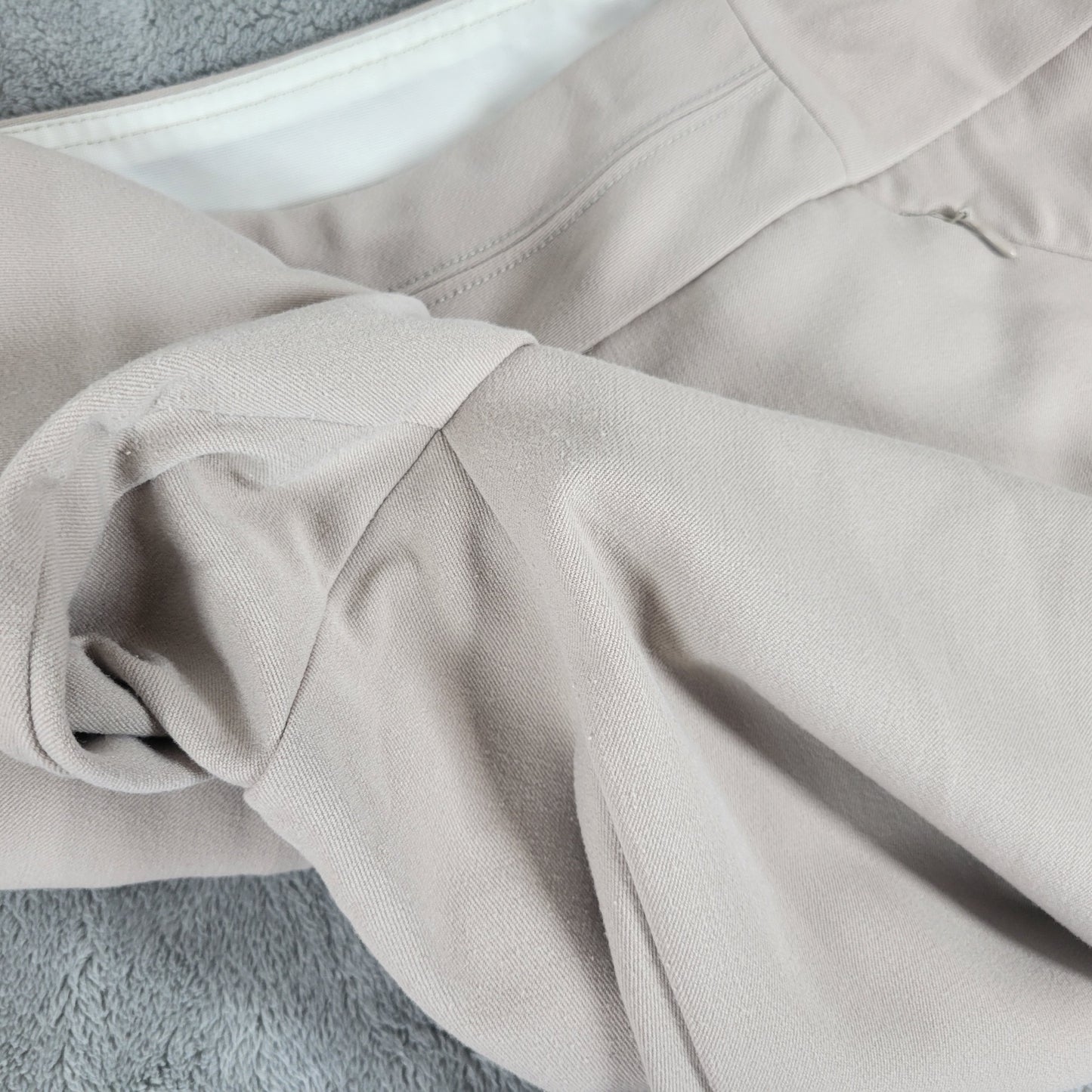 Investments II Womens 16WS Dress Pants Beige Straight Leg Petite Pockets B8E