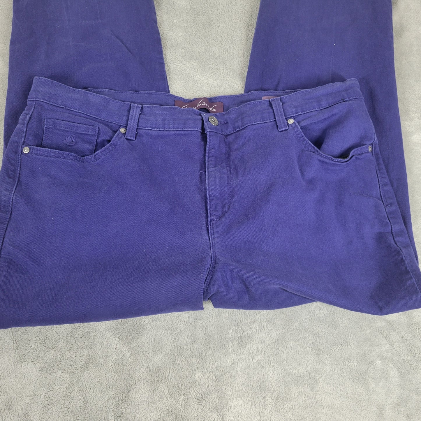 Gloria Vanderbilt Amanda Jeans 18W Blue Straight Leg Stretch Elastic Waist SL84E
