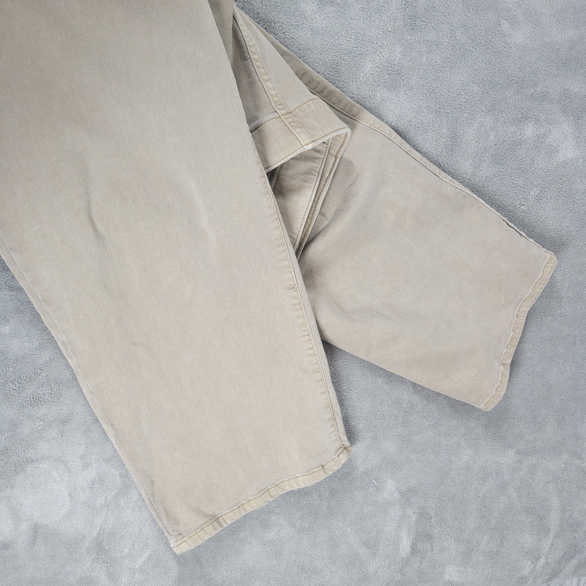 Westbound Womens 18W Capri Pants Tan Pull On Denim Elastic Waist Stretch CAP16E