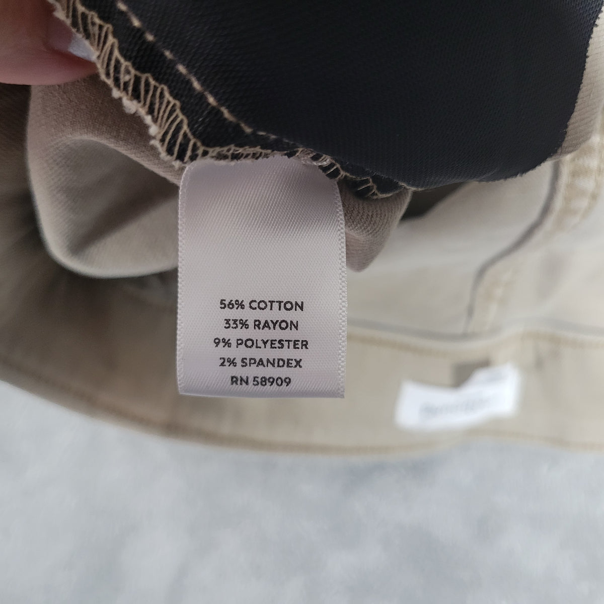 Westbound Womens 18W Capri Pants Tan Pull On Denim Elastic Waist Stretch CAP16E