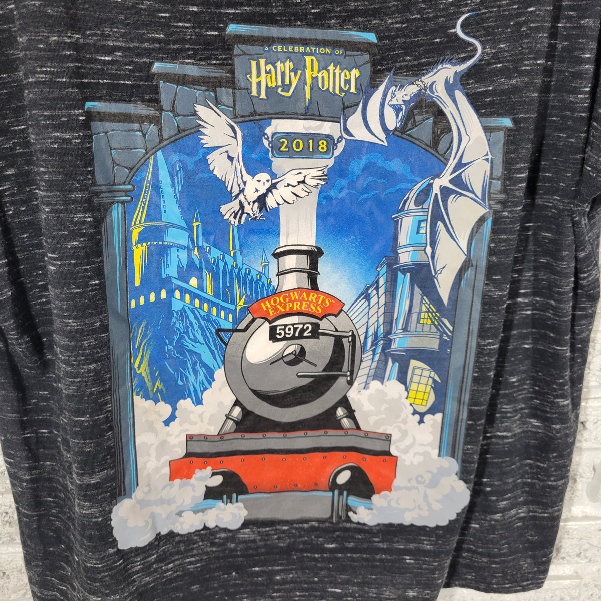 Universal Studios Harry Potter XL 2018 Celebration Hogwarts Express Shirt NOV16E