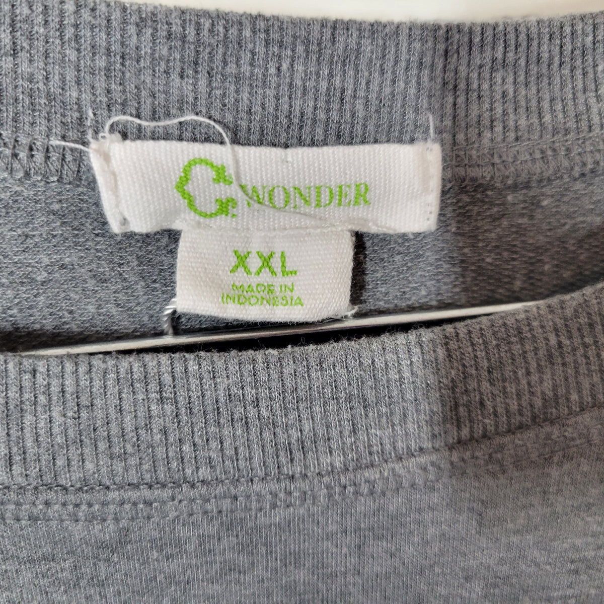 C. Wonder Womens XXL Gray Time To Wine Down Sweatshirt Embroidered Top B9E