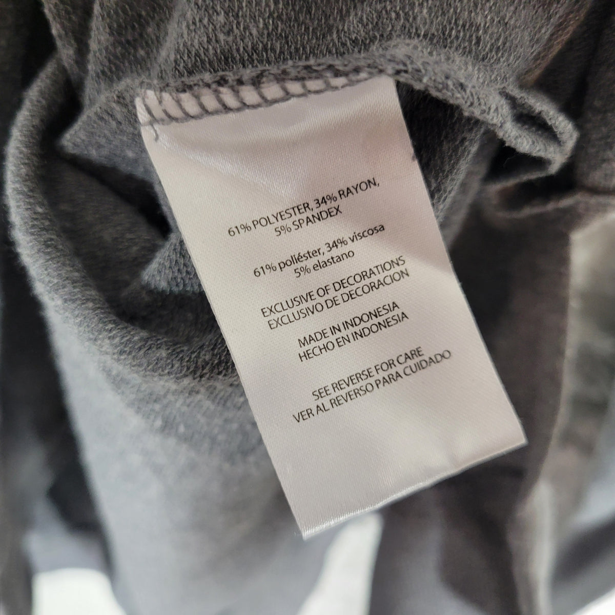 C. Wonder Womens XXL Gray Time To Wine Down Sweatshirt Embroidered Top B9E