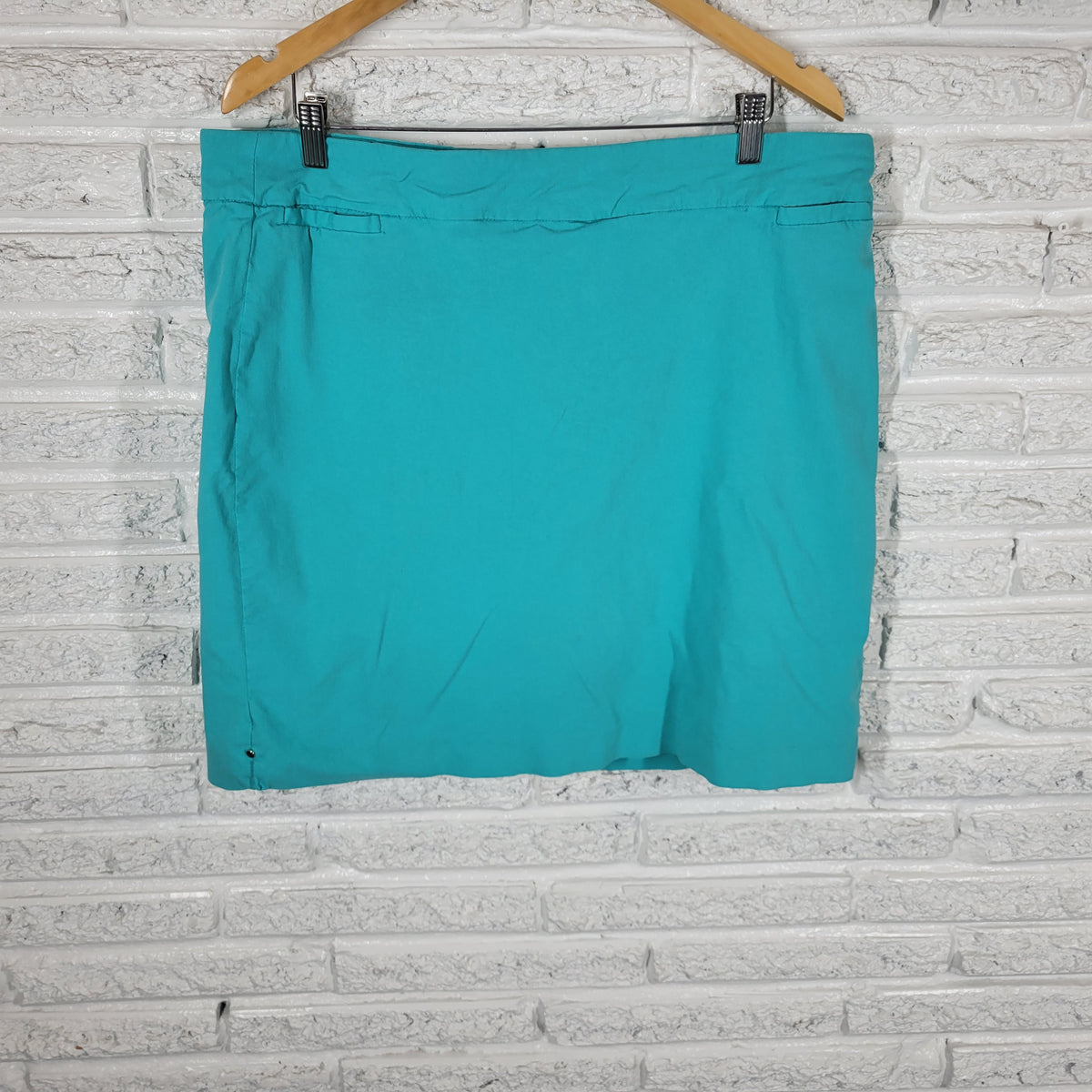 Kim Rogers 18 Blue Skort Elastic Waist Pull On Stretch Casual Travel BLU109E