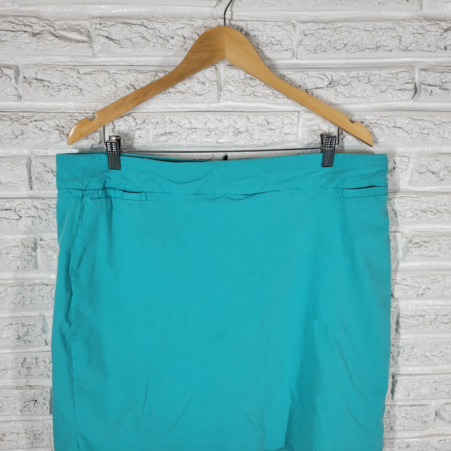 Kim Rogers 18 Blue Skort Elastic Waist Pull On Stretch Casual Travel BLU109E