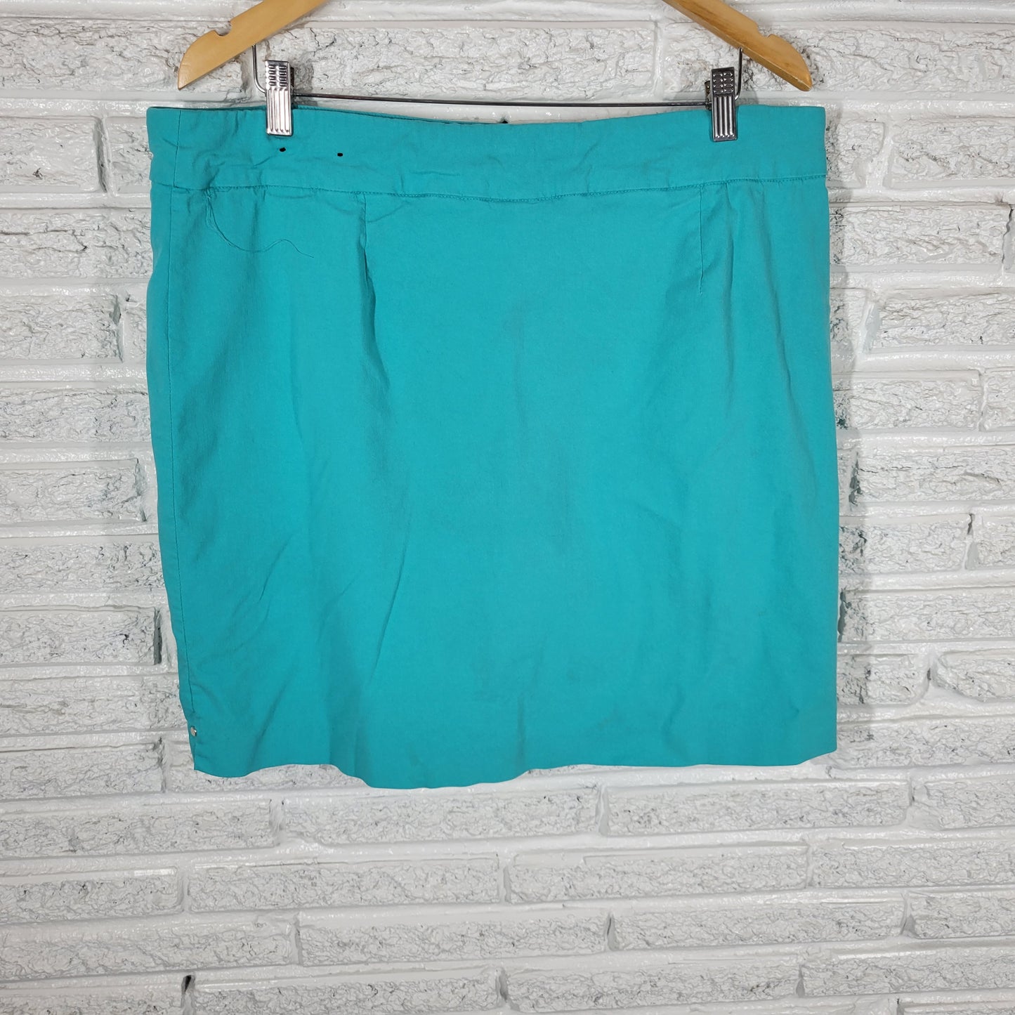 Kim Rogers 18 Blue Skort Elastic Waist Pull On Stretch Casual Travel BLU109E