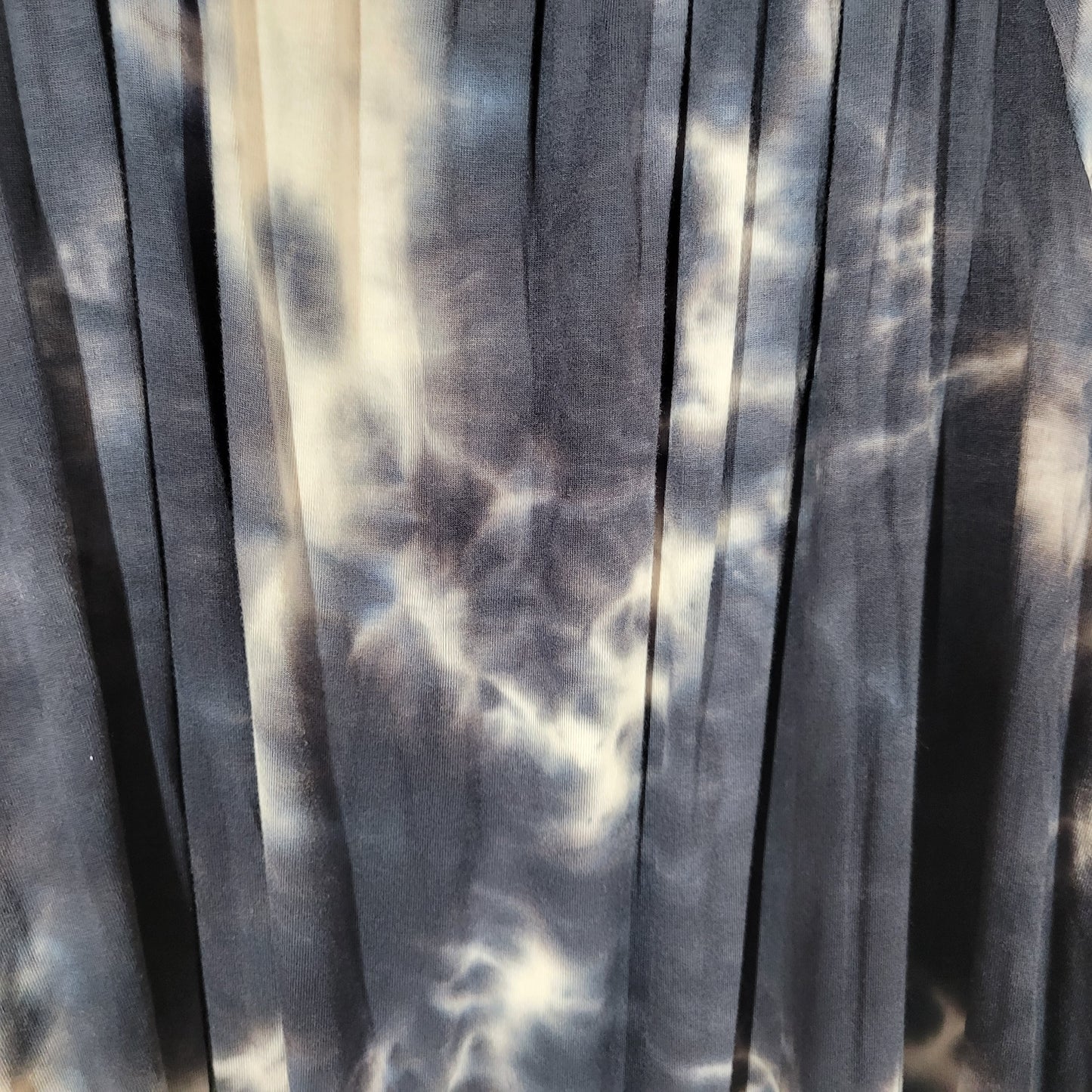 Cato Womens Blouse 18 20 Plus Size Blue White Tie Dye Tied Front Boat Neck C6E