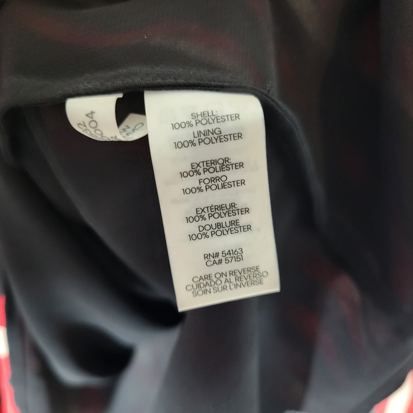 Calvin Klein Womens Tunic 3X Plus Red Black Watercolor Deco Blouse WAT96E