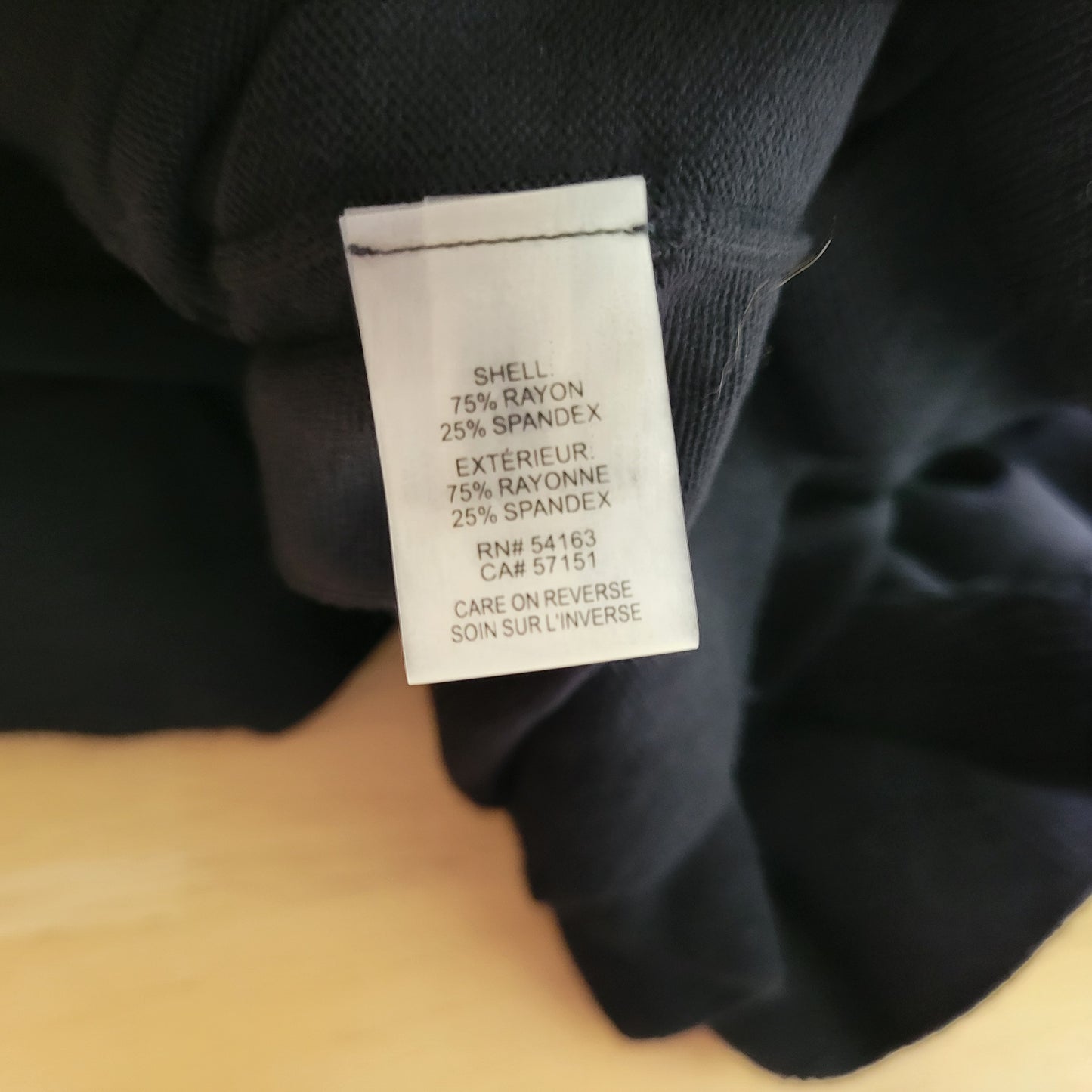 Ivanka Trump XL Black Knit Blouse Ruffle Accent Long Sleeve Stretch Top BLA6E