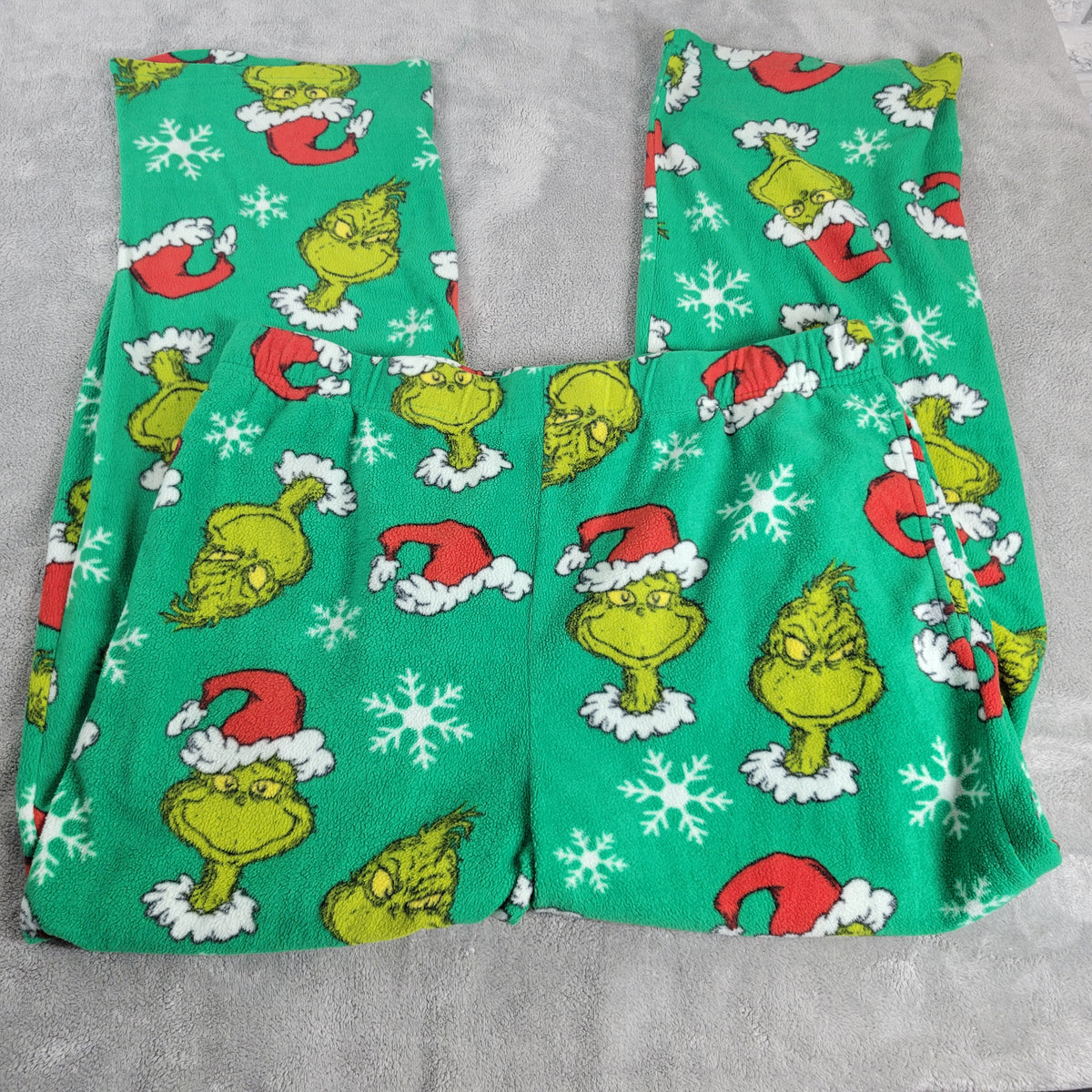 Dr Seuss The Grinch Christmas Fleece Pajama Pants Women 2XL Plus Green NOV64XE