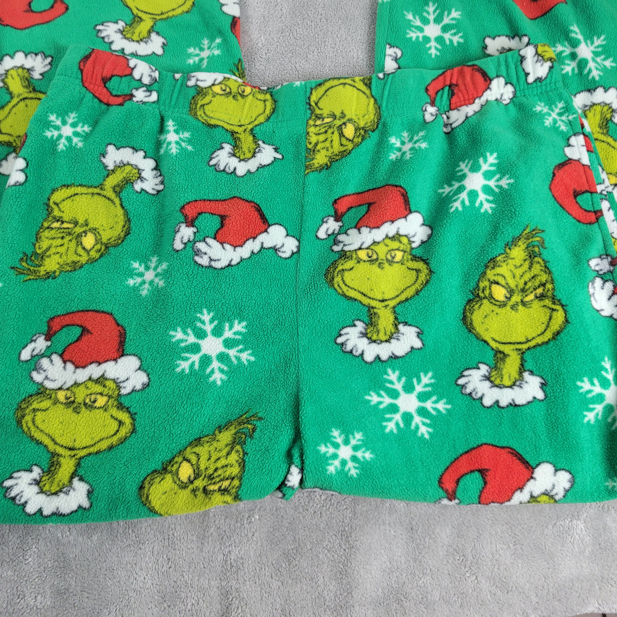 Dr Seuss The Grinch Christmas Fleece Pajama Pants Women 2XL Plus Green NOV64XE