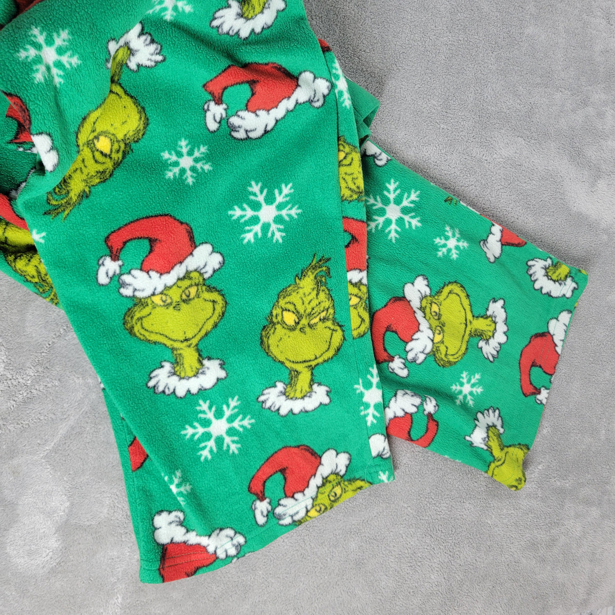 Dr Seuss The Grinch Christmas Fleece Pajama Pants Women 2XL Plus Green NOV64XE